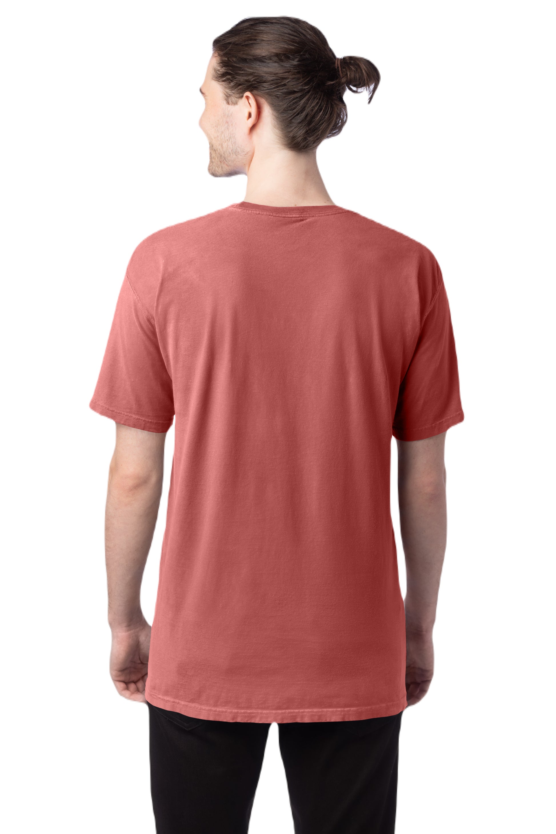 100% Ringspun Cotton Garment-Dyed T-Shirt - Nantucket Red