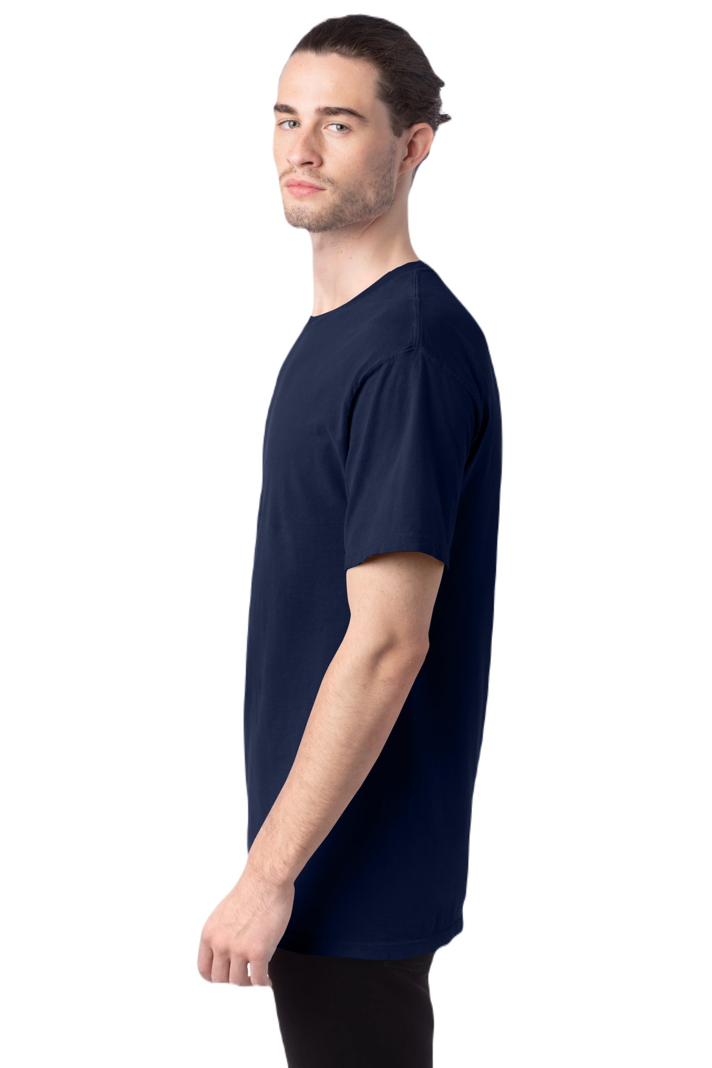 100% Ringspun Cotton Garment-Dyed T-Shirt - Navy