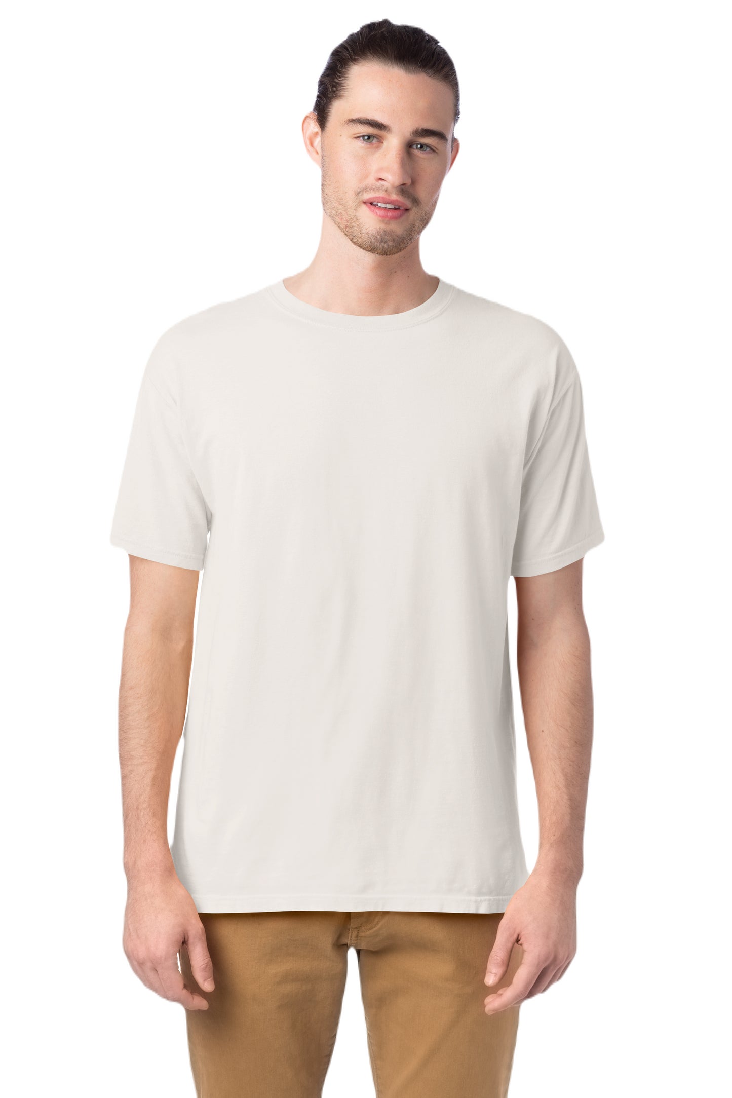 100% Ringspun Cotton Garment-Dyed T-Shirt - Parchment