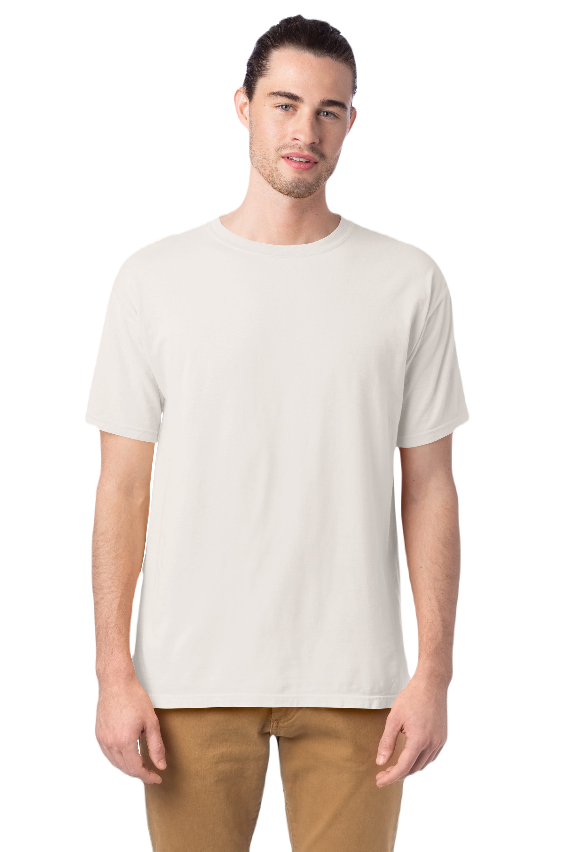 100% Ringspun Cotton Garment-Dyed T-Shirt - Parchment
