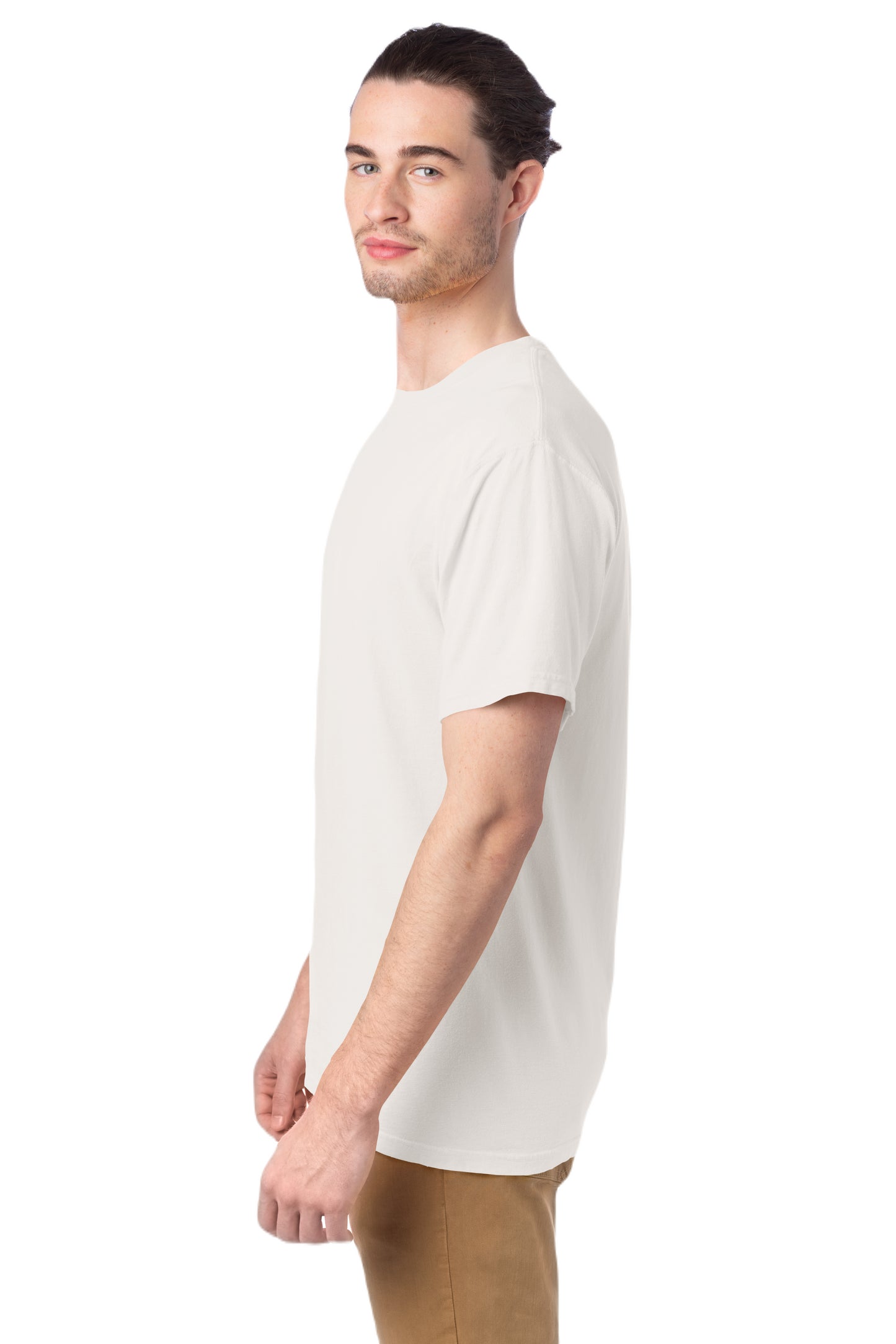 100% Ringspun Cotton Garment-Dyed T-Shirt - Parchment