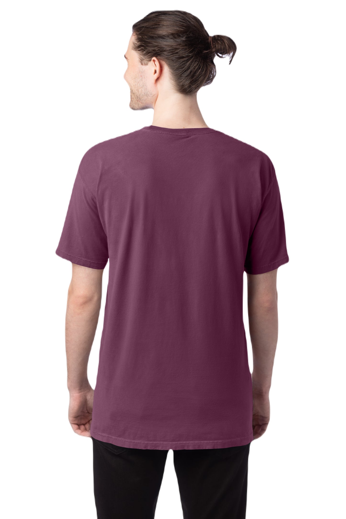 100% Ringspun Cotton Garment-Dyed T-Shirt - Purple Plm Raisn