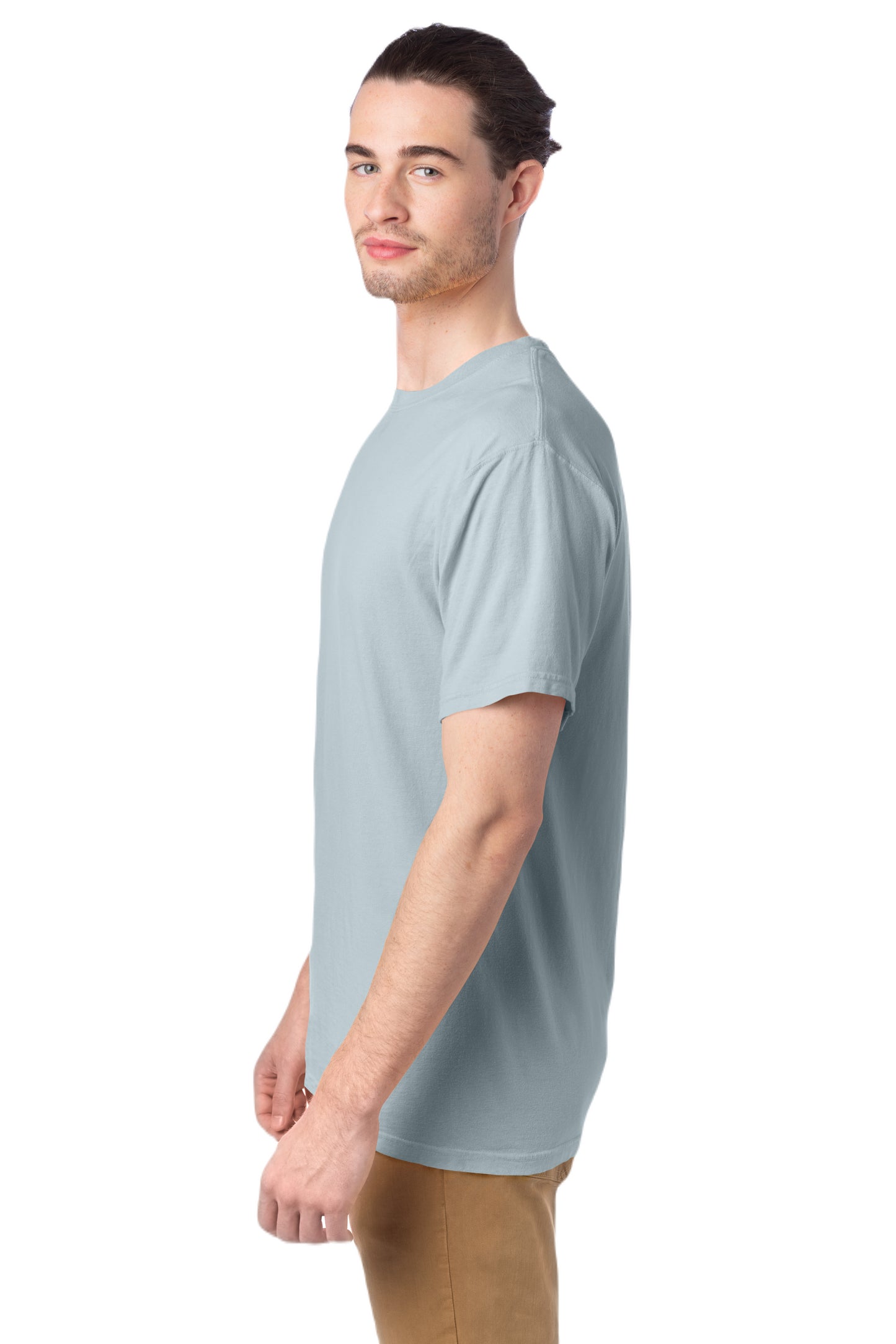 100% Ringspun Cotton Garment-Dyed T-Shirt - Soothing Blue