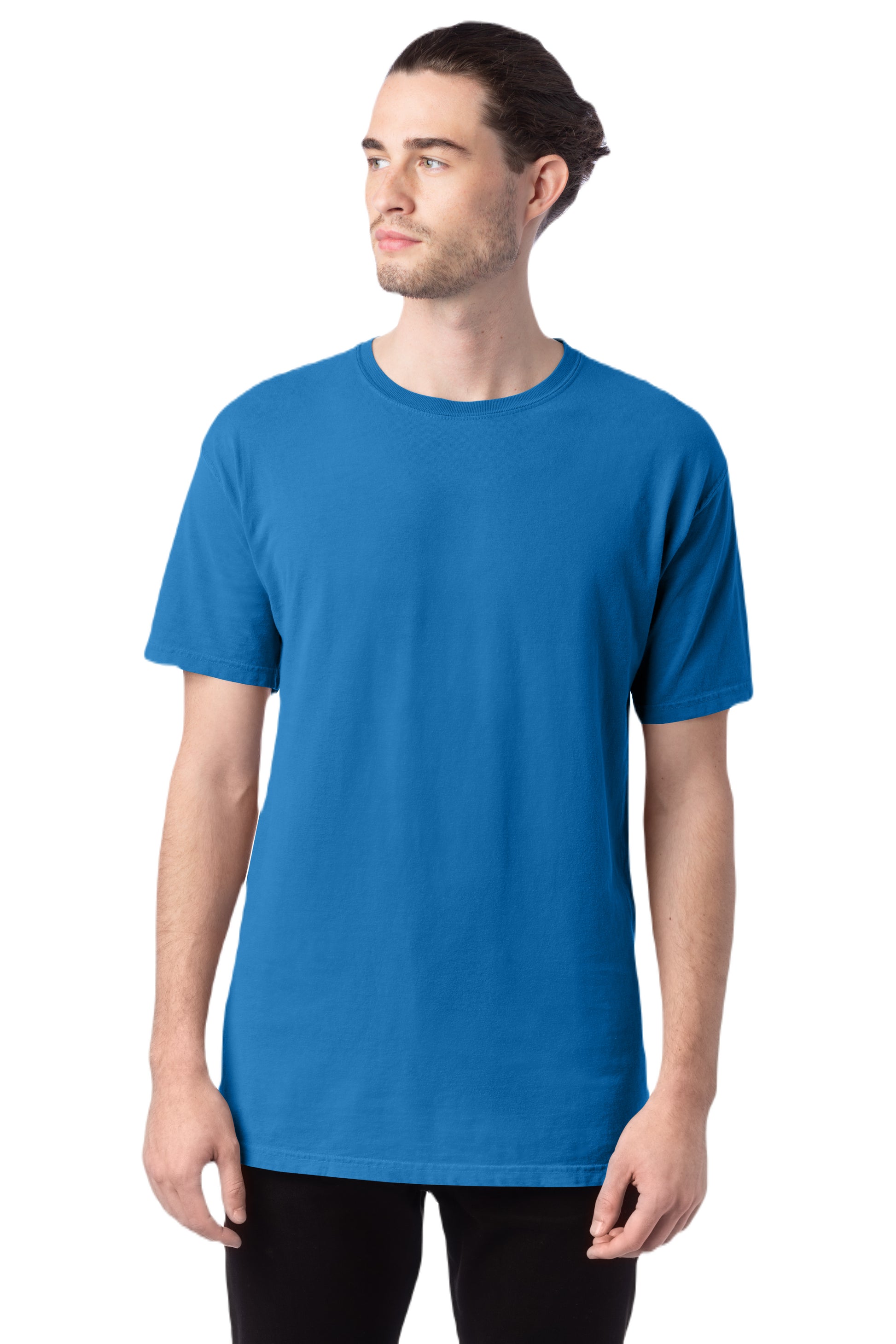 100% Ringspun Cotton Garment-Dyed T-Shirt - Summer Sky