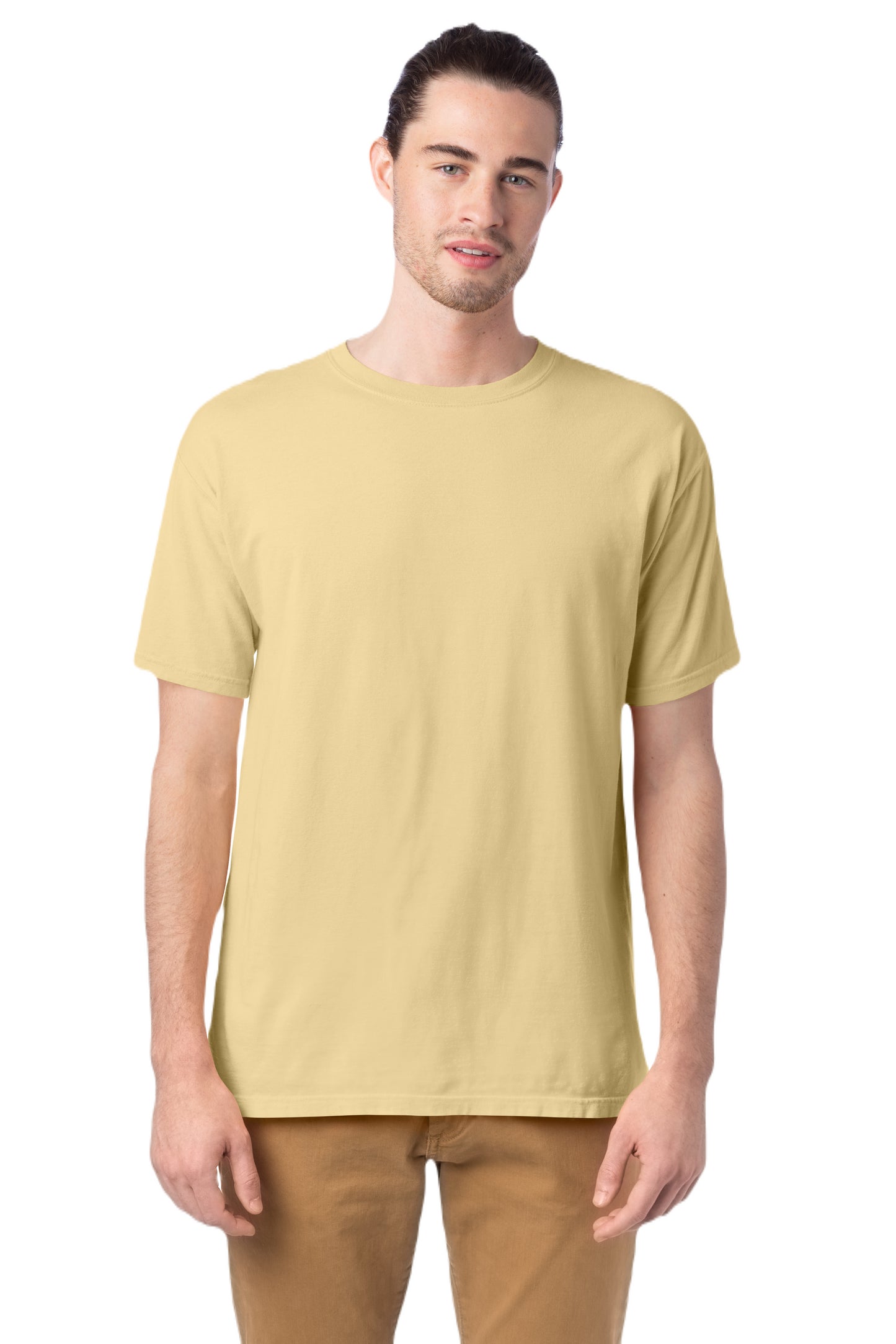 100% Ringspun Cotton Garment-Dyed T-Shirt - Summer Squash