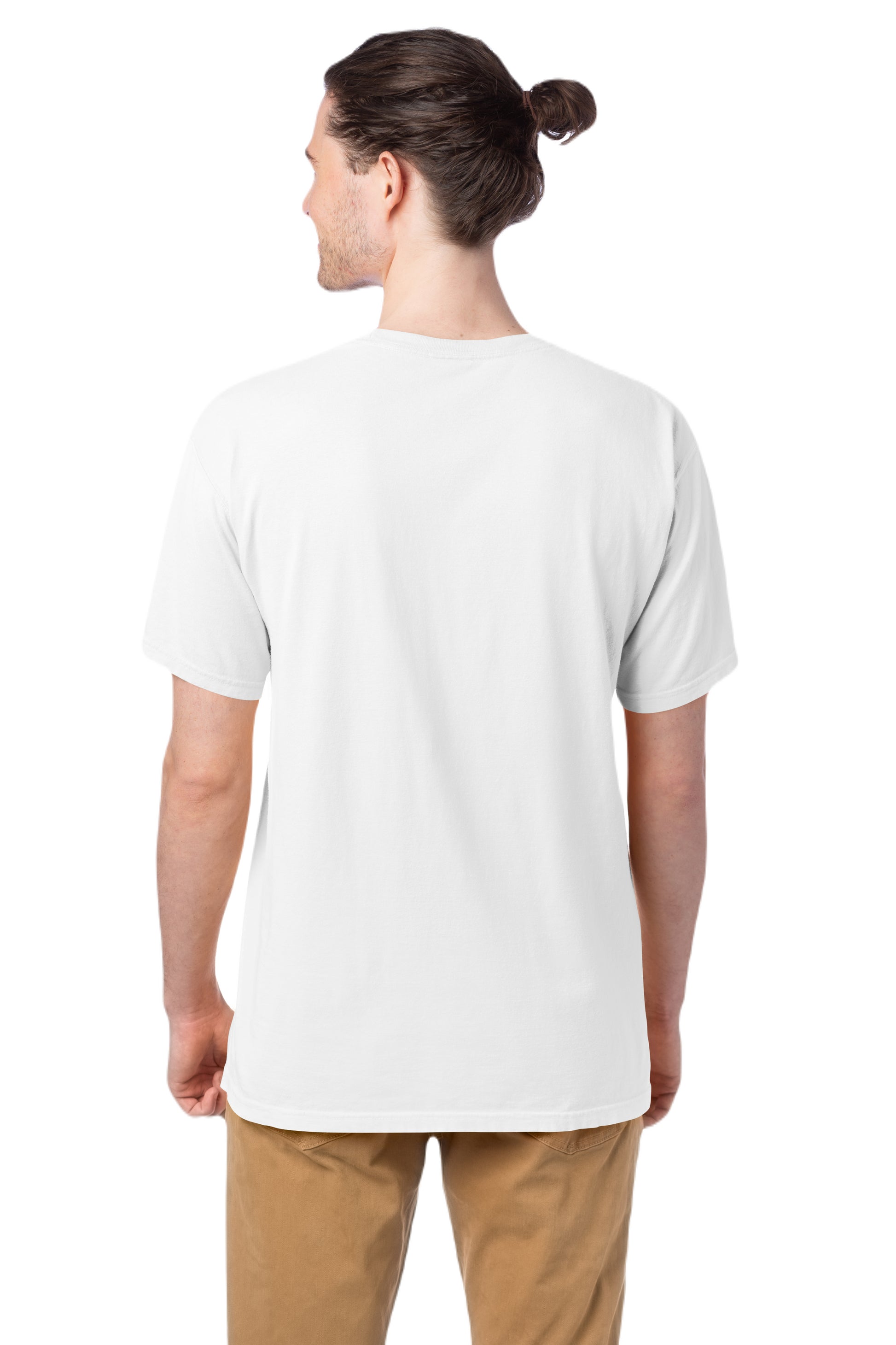 100% Ringspun Cotton Garment-Dyed T-Shirt - White