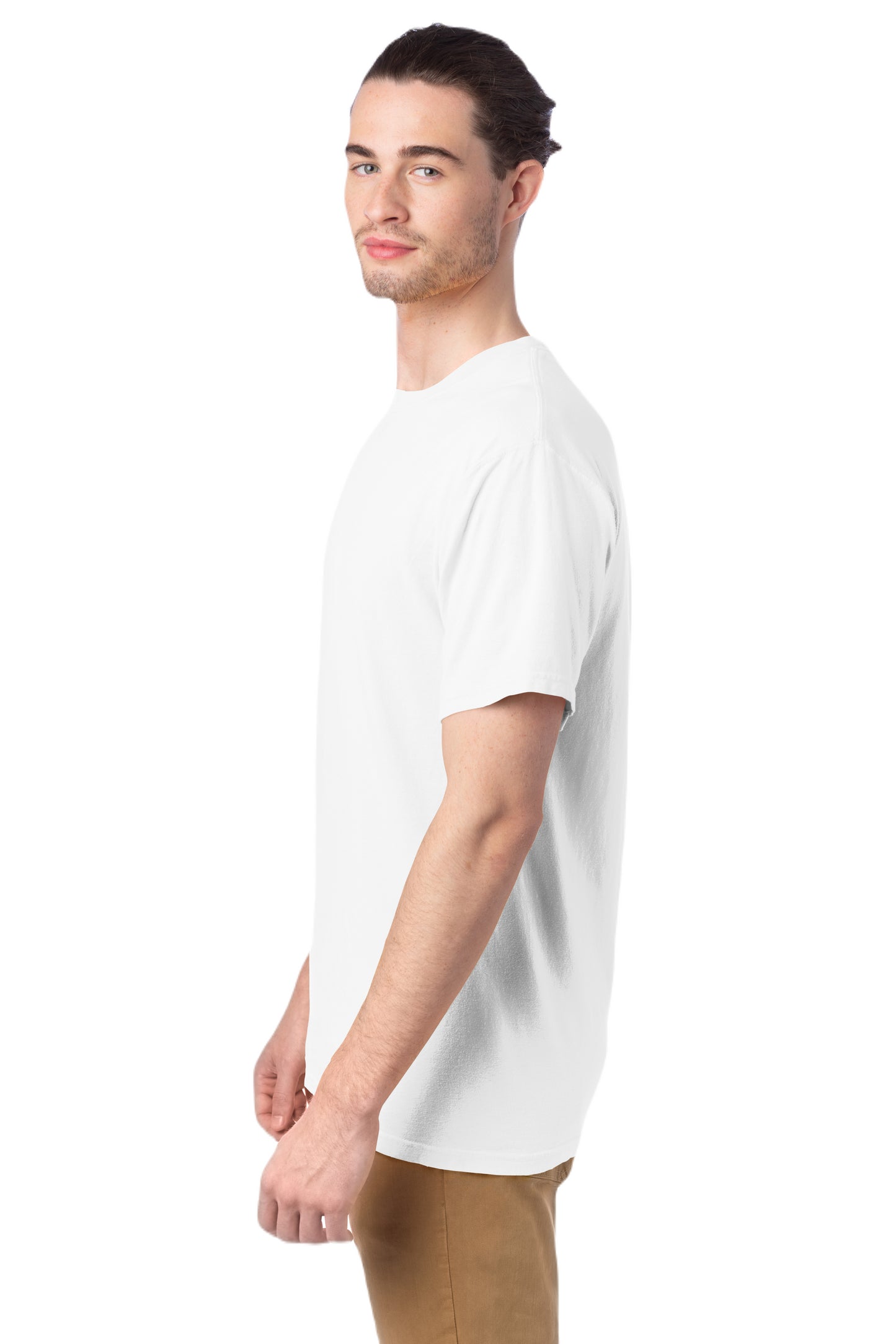 100% Ringspun Cotton Garment-Dyed T-Shirt - White