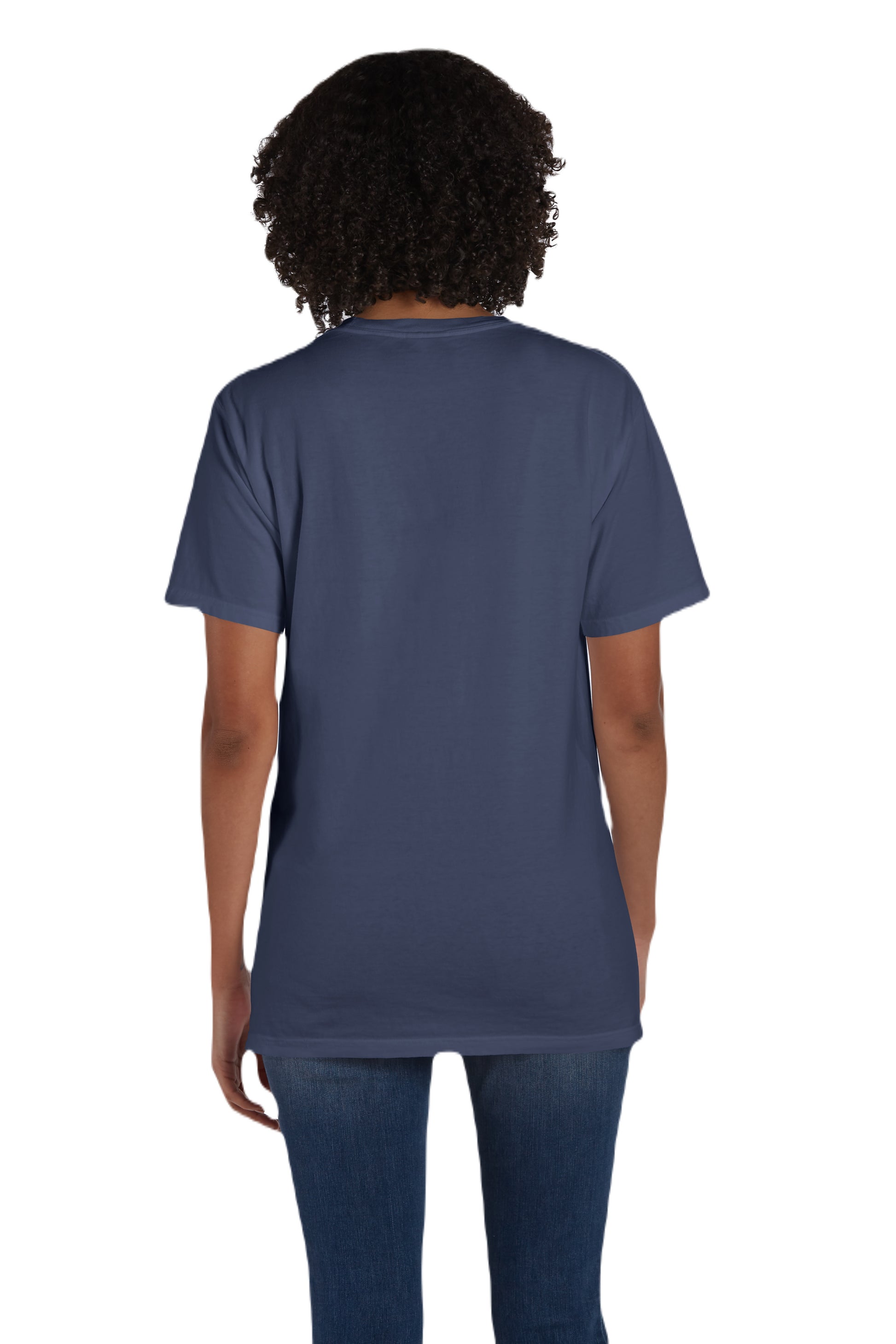 Unisex 100% Ringspun Cotton Garment-Dyed T-Shirt with Pocket - Anchor Slate