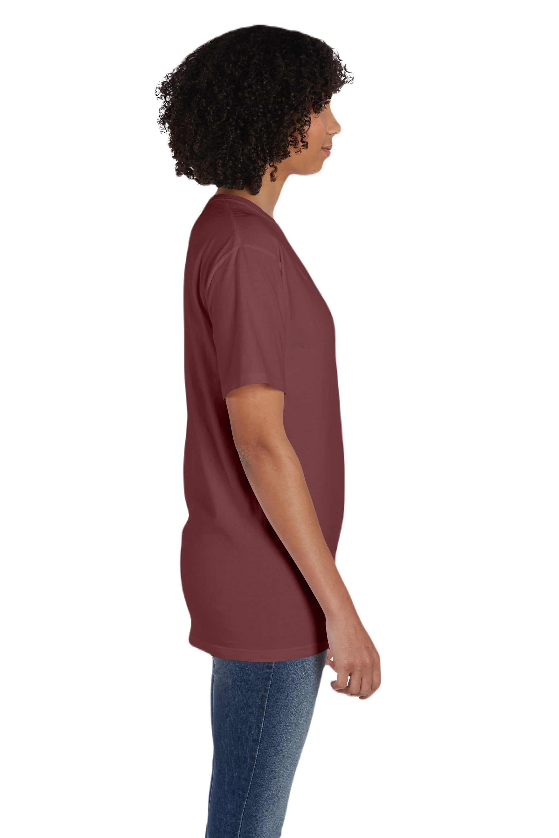 Unisex 100% Ringspun Cotton Garment-Dyed T-Shirt with Pocket - Cayenne