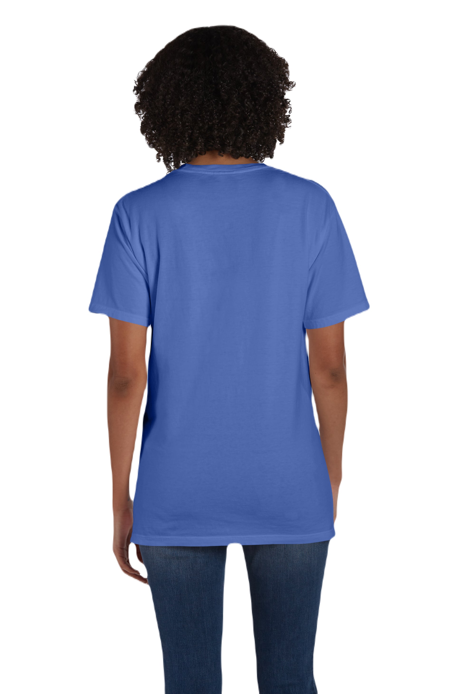 Unisex 100% Ringspun Cotton Garment-Dyed T-Shirt with Pocket - Deep Forte