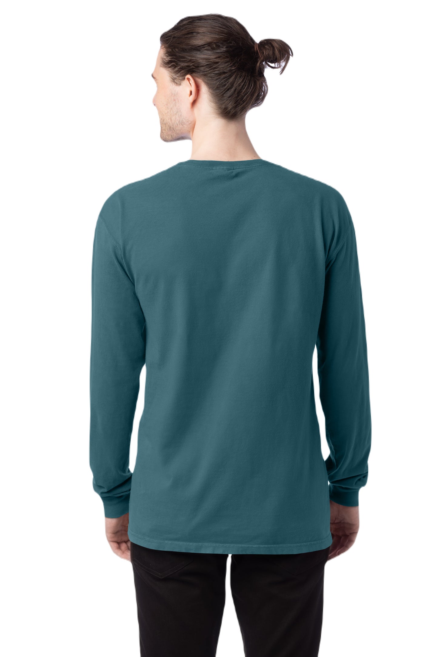 Unisex 100% Ringspun Cotton Garment-Dyed Long-Sleeve T-Shirt - Cactus