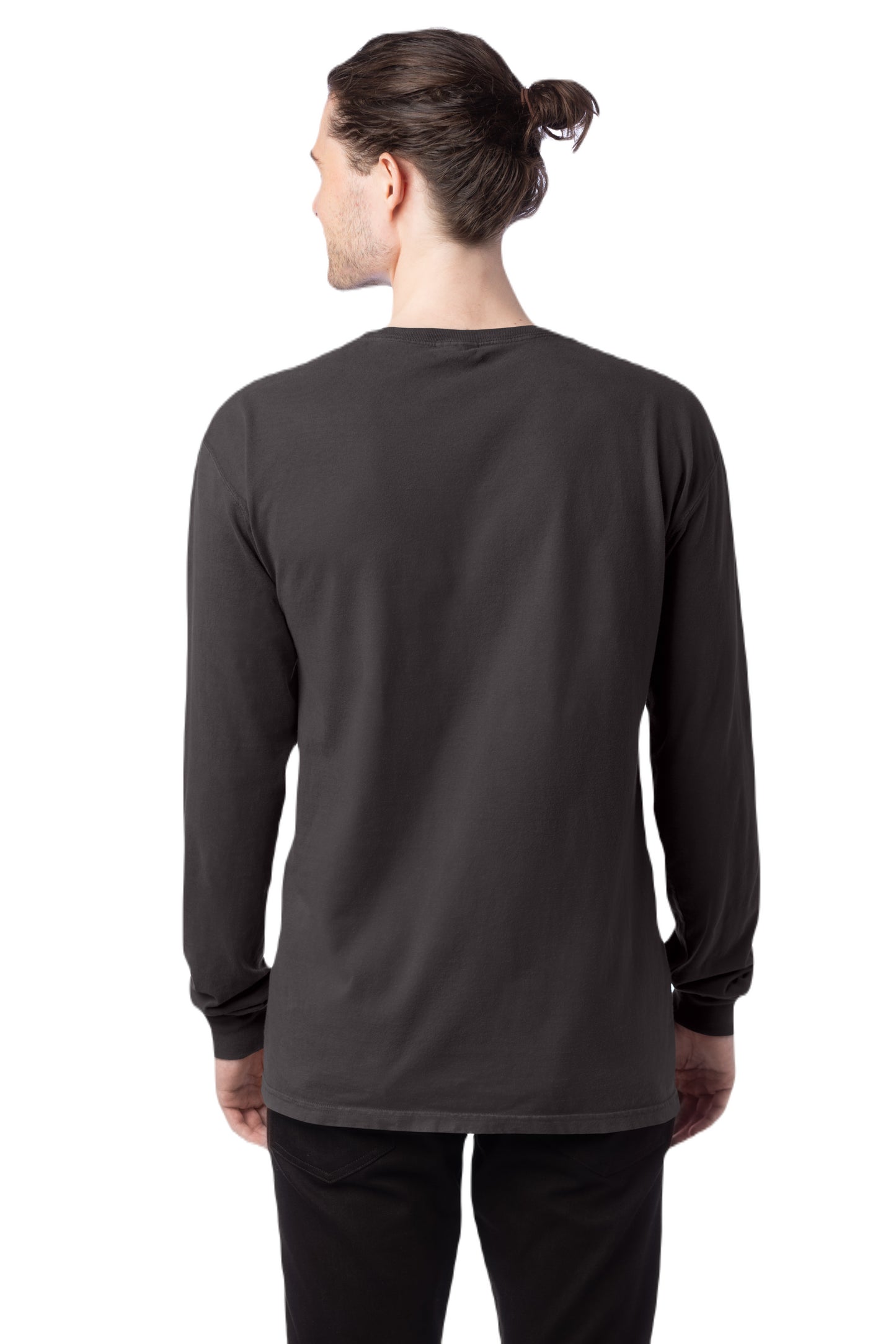 Unisex 100% Ringspun Cotton Garment-Dyed Long-Sleeve T-Shirt - New Railroad