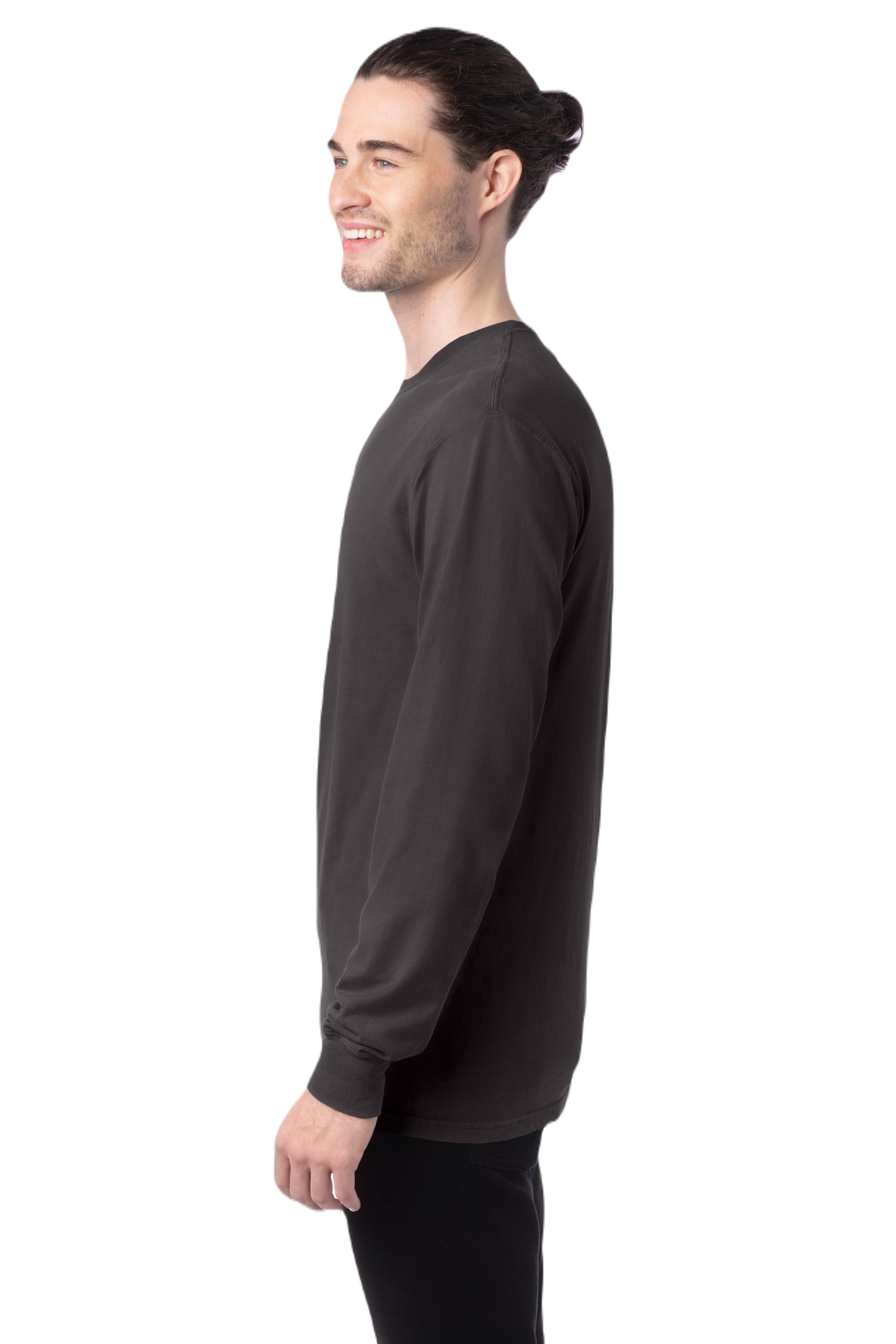 Unisex 100% Ringspun Cotton Garment-Dyed Long-Sleeve T-Shirt - New Railroad