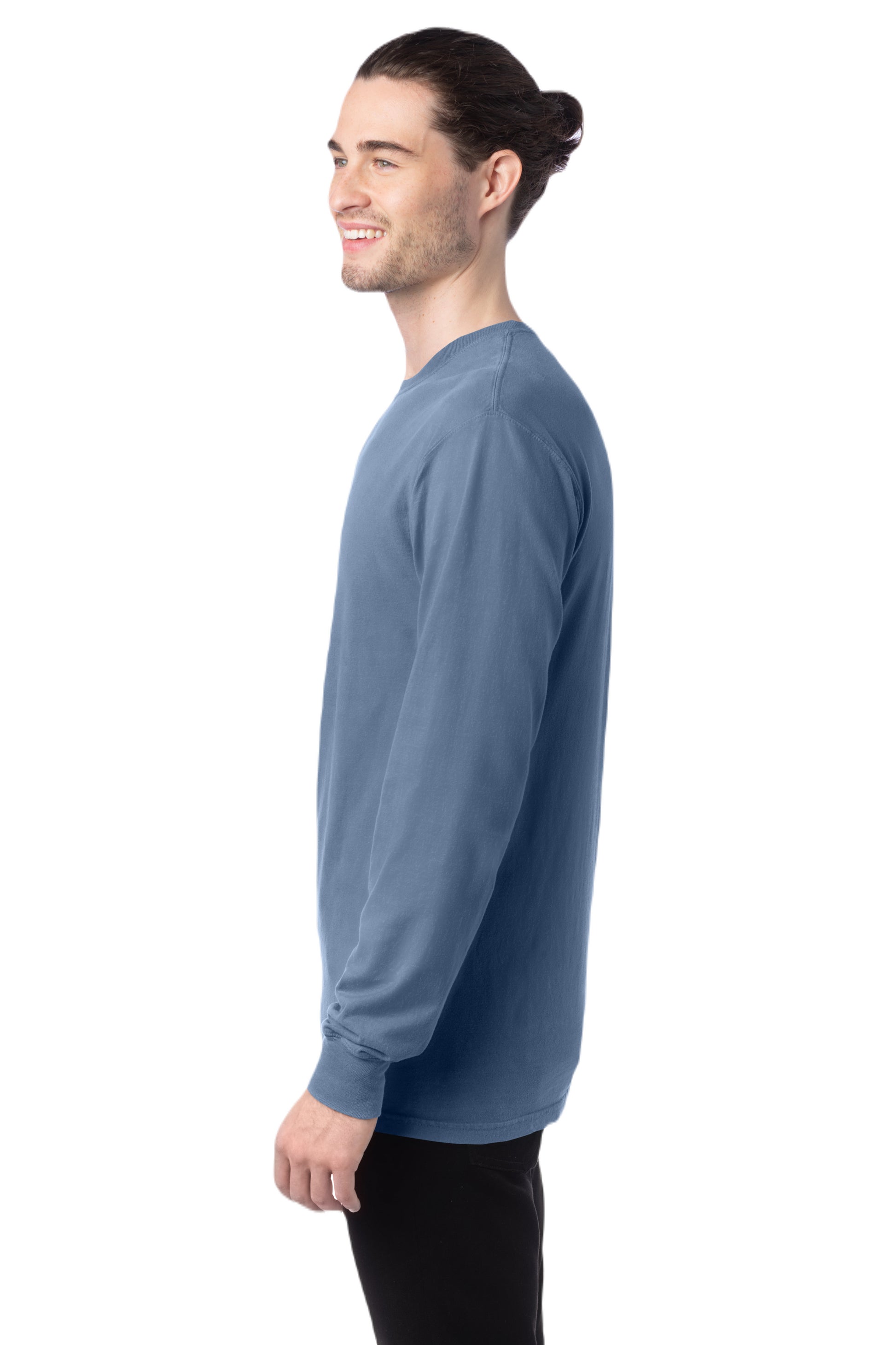 Unisex 100% Ringspun Cotton Garment-Dyed Long-Sleeve T-Shirt - Saltwater