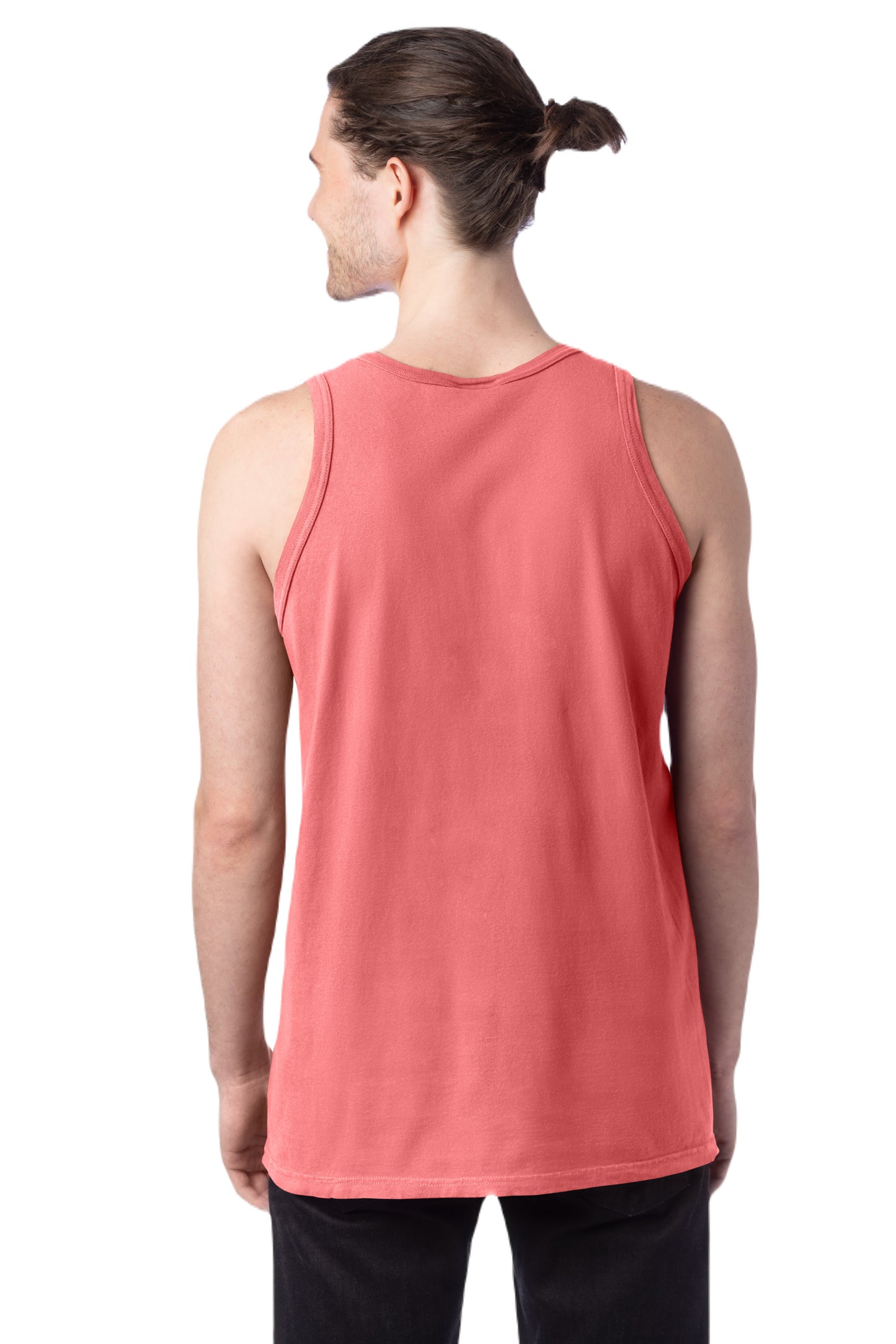 Unisex 100% Ringspun Cotton Garment-Dyed Tank - Coral Craze