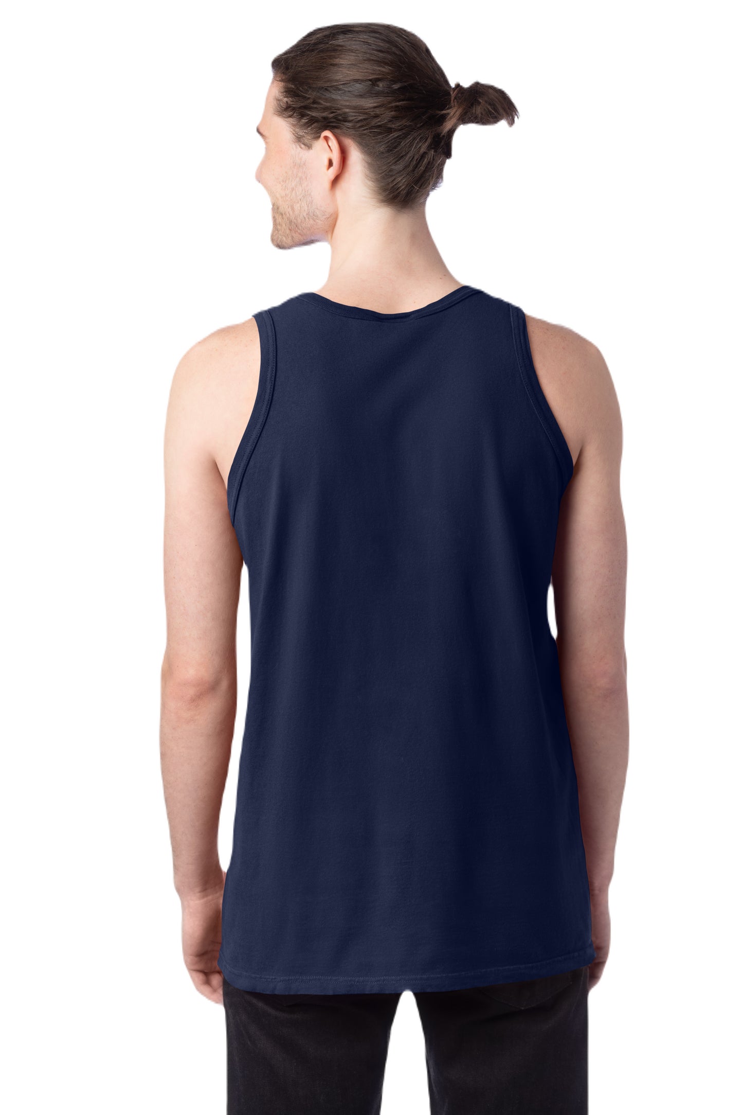 Unisex 100% Ringspun Cotton Garment-Dyed Tank - Navy
