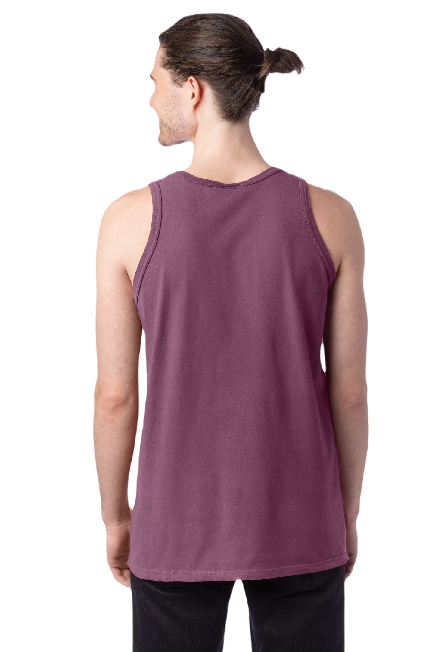 Unisex 100% Ringspun Cotton Garment-Dyed Tank - Purple Plm Raisn
