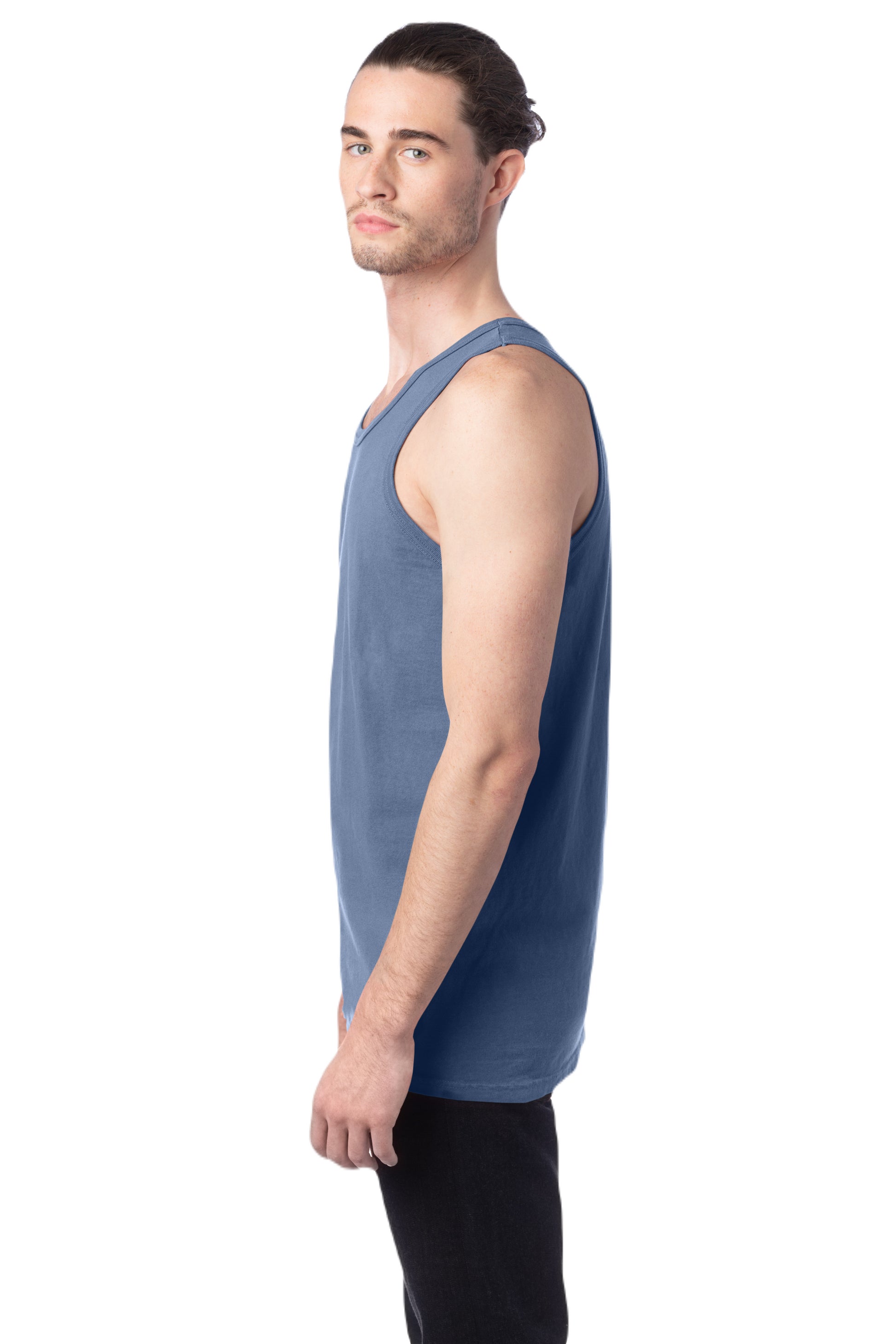 Unisex 100% Ringspun Cotton Garment-Dyed Tank - Saltwater