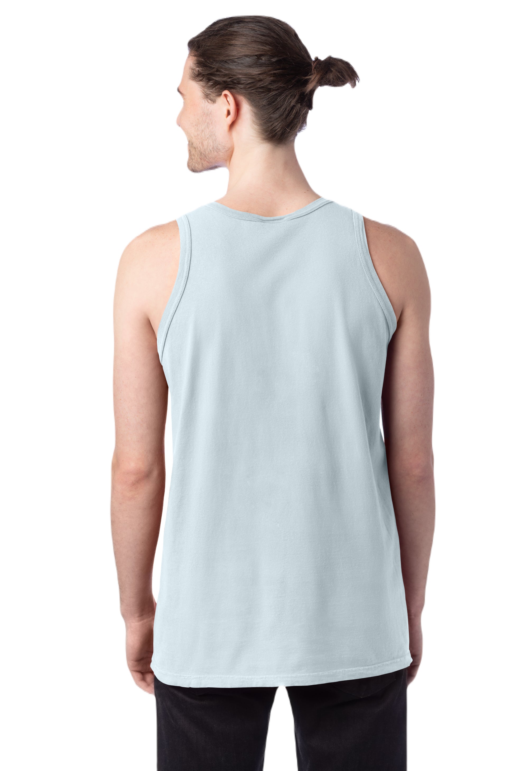 Unisex 100% Ringspun Cotton Garment-Dyed Tank - Soothing Blue