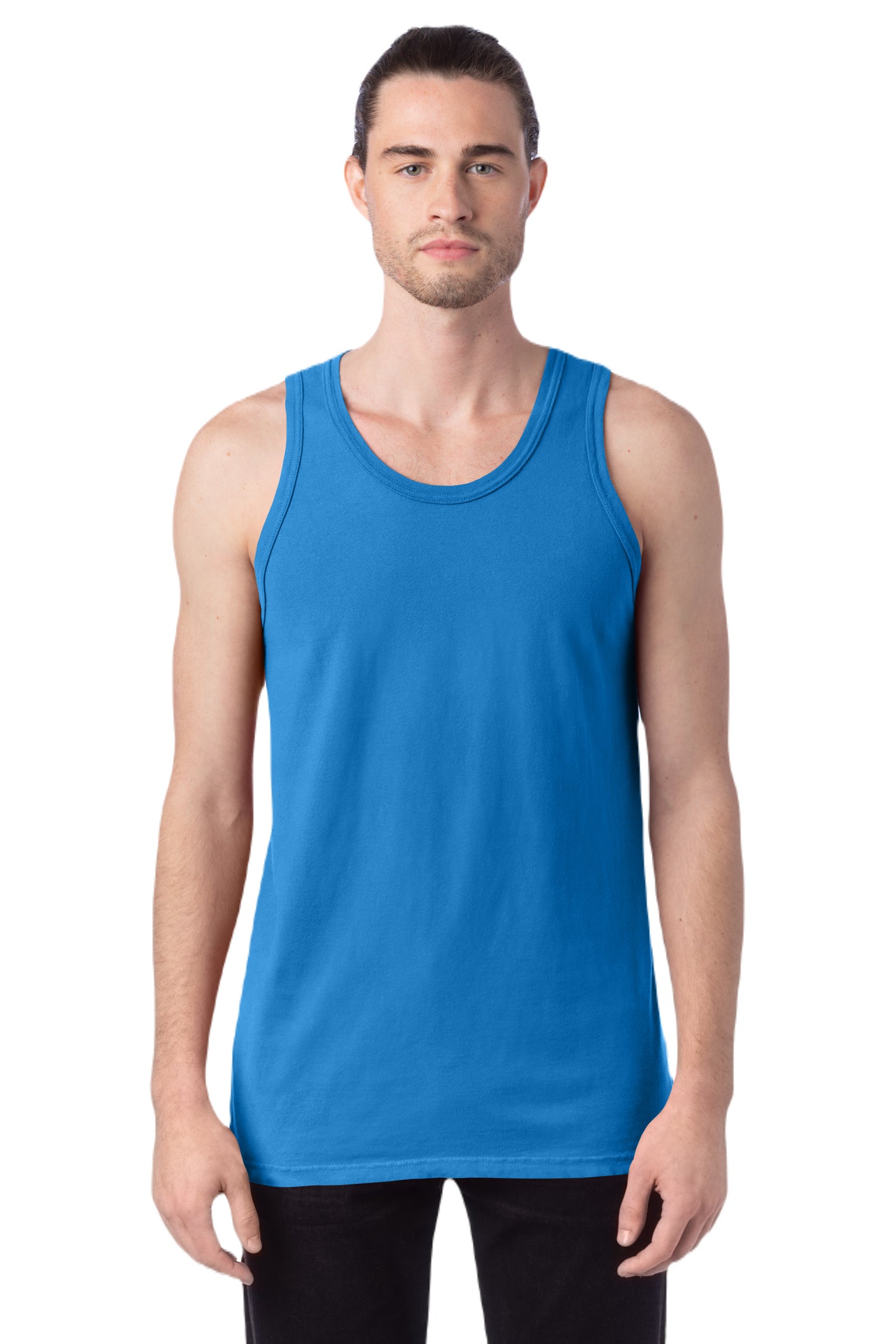 Unisex 100% Ringspun Cotton Garment-Dyed Tank - Summer Sky