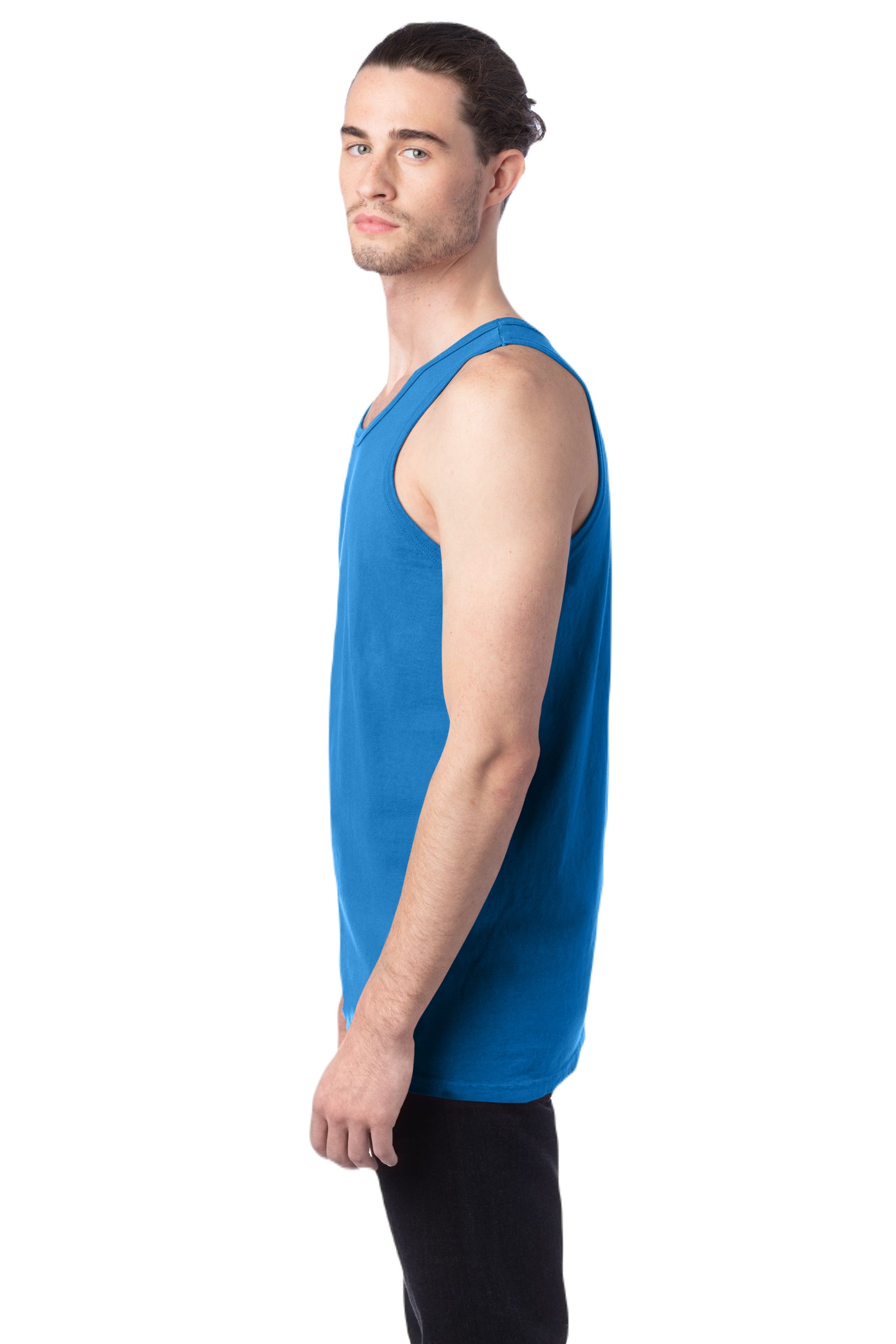 Unisex 100% Ringspun Cotton Garment-Dyed Tank - Summer Sky