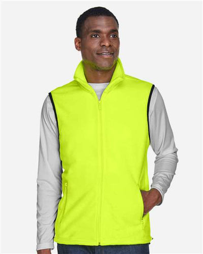 Harriton M985 Safety Yellow — on model front