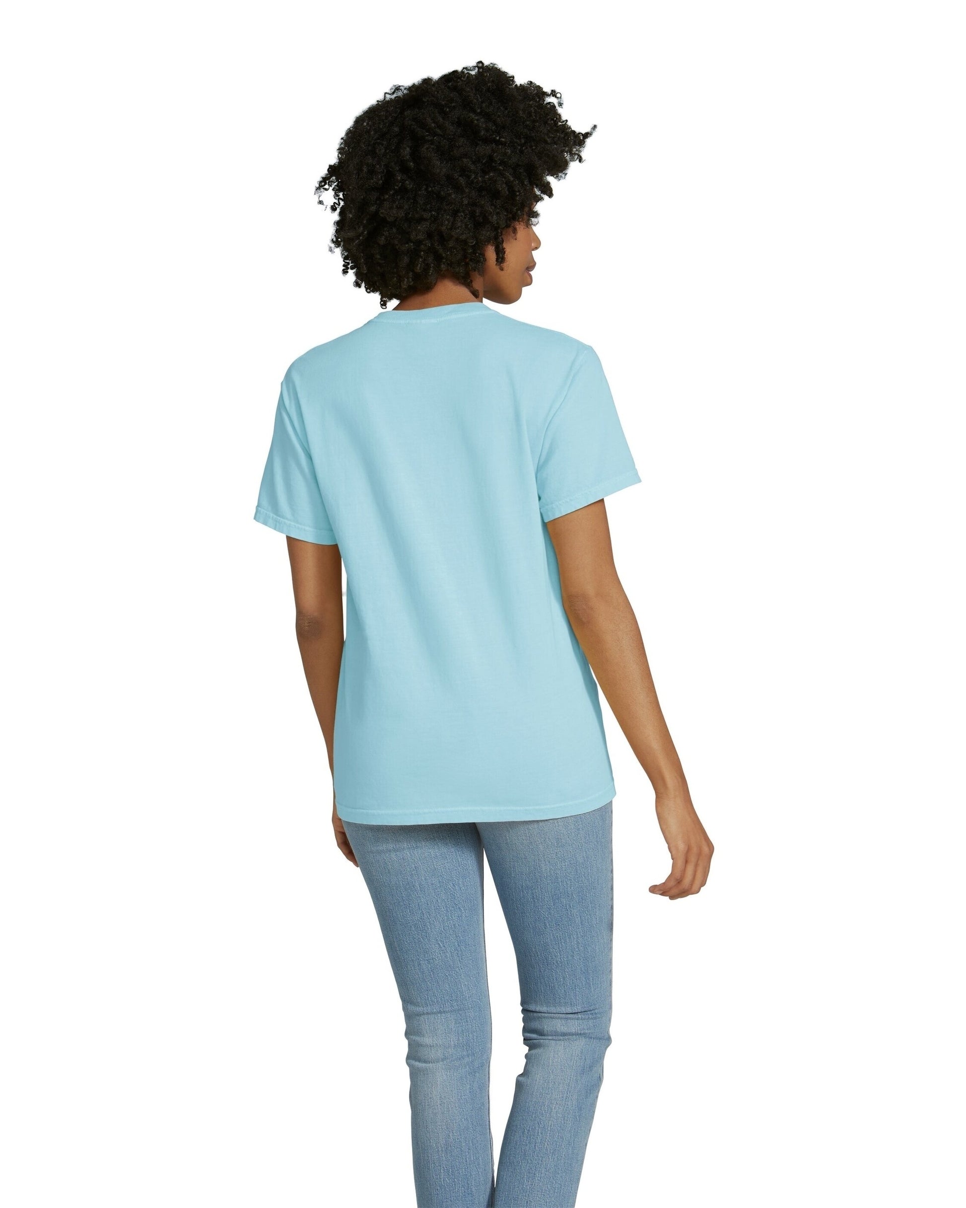 Unisex Heavyweight RS Pocket T-Shirt - Chambray