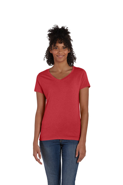 Women's Perfect-T Triblend Short Sleeve V-neck - Red Triblend