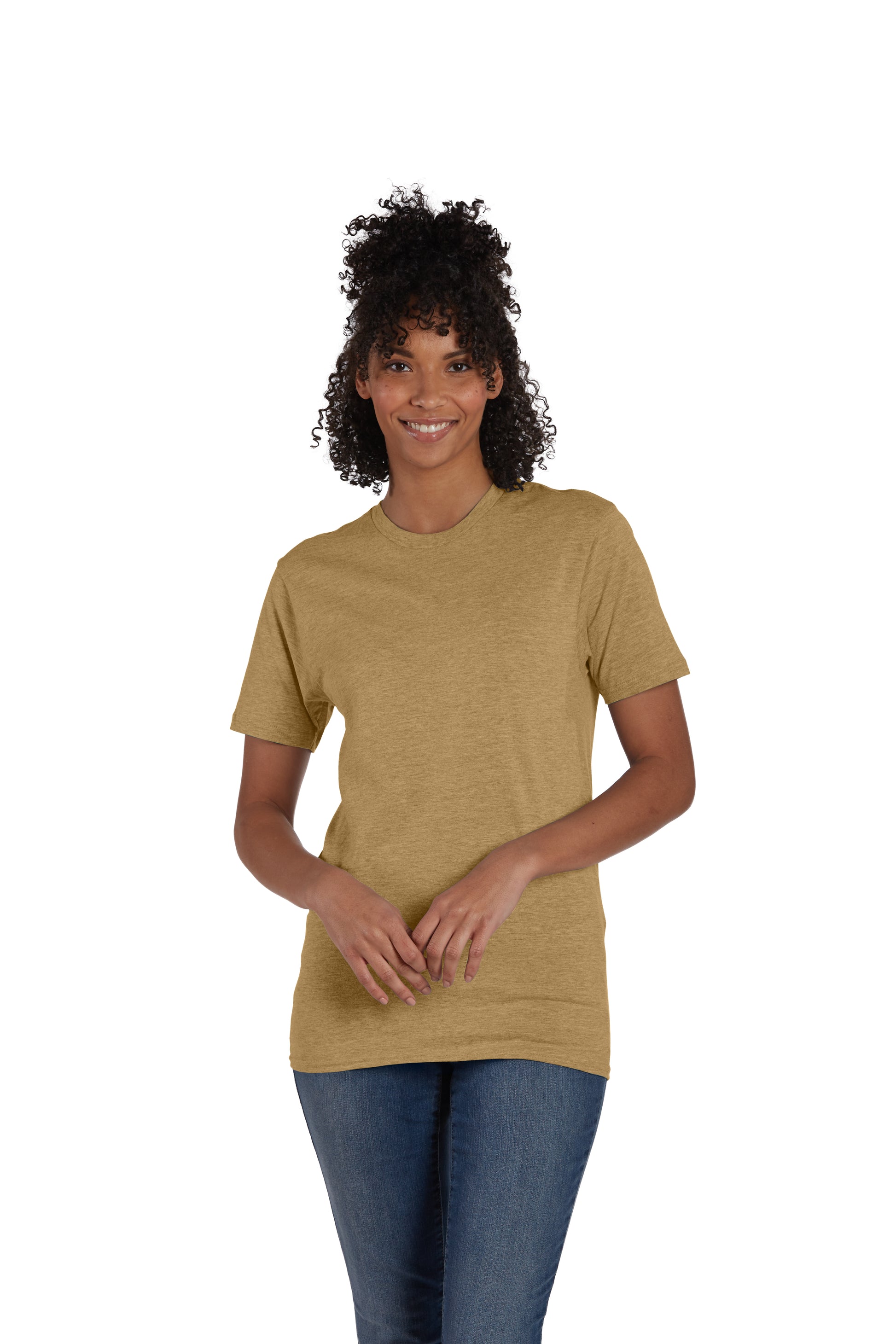Perfect-T Short Sleeve Tee - Brown Sugar Heather