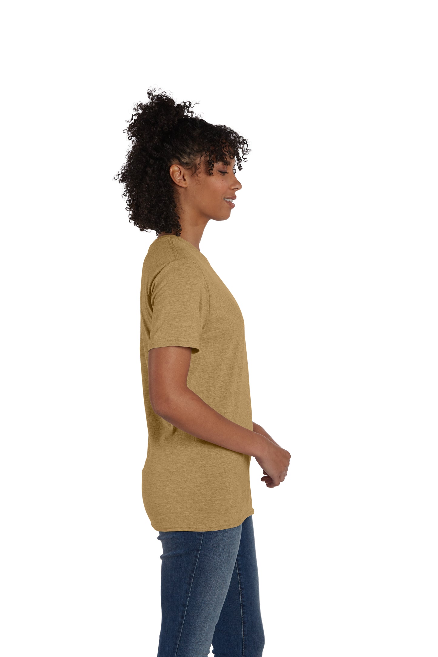 Perfect-T Short Sleeve Tee - Brown Sugar Heather