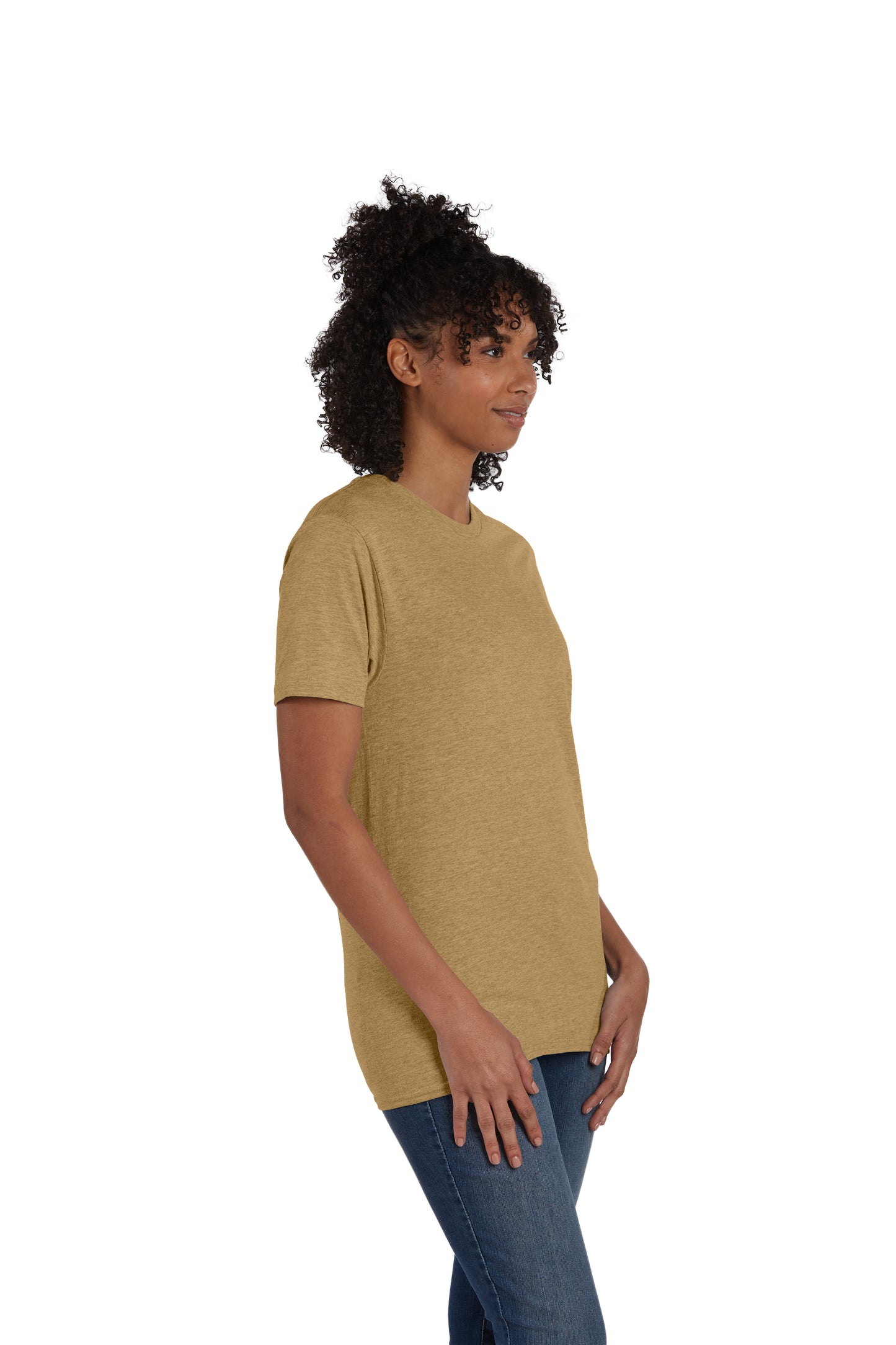 Perfect-T Short Sleeve Tee - Brown Sugar Heather