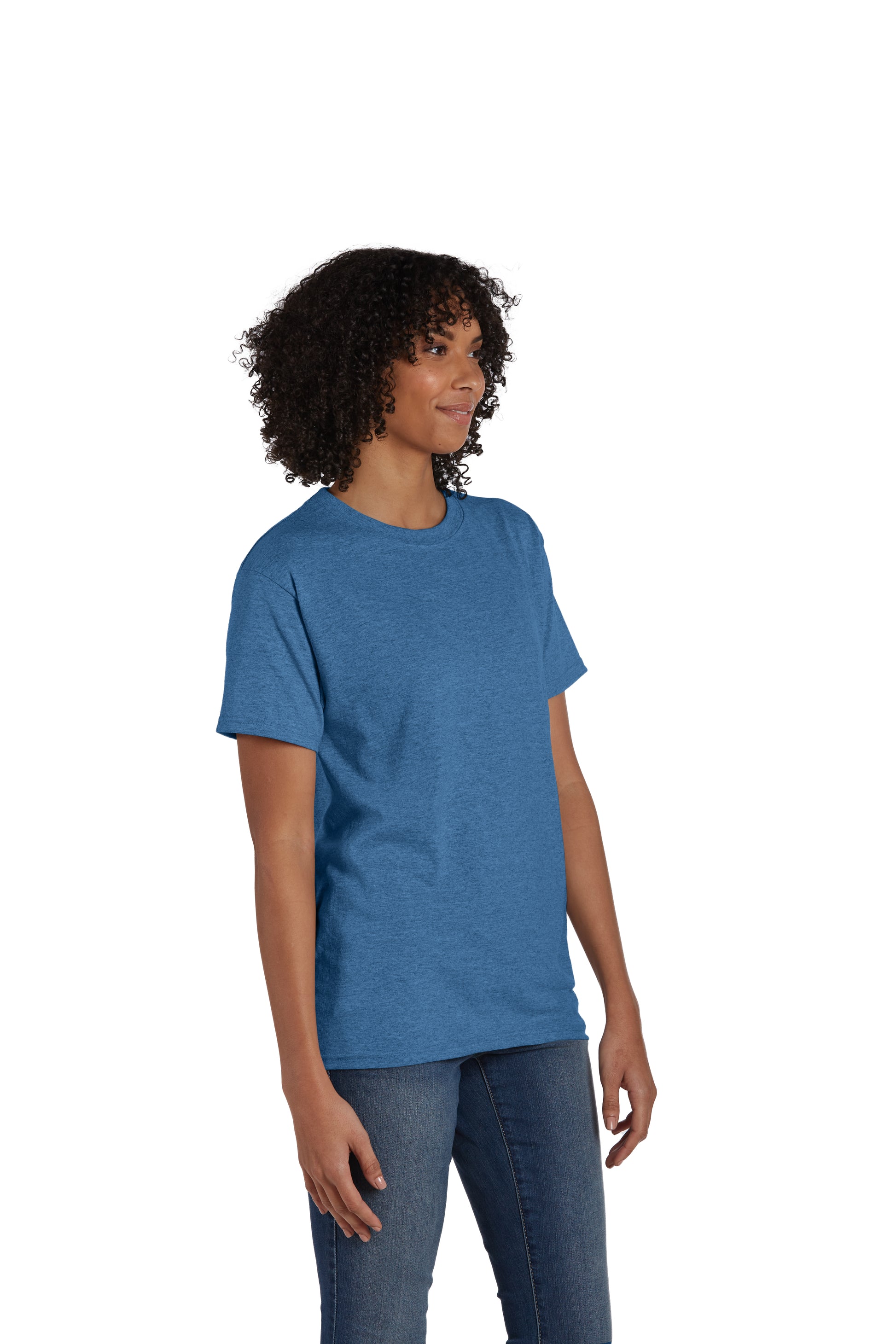 50/50 Ecosmart® Short Sleeve Tee - Heather Blue