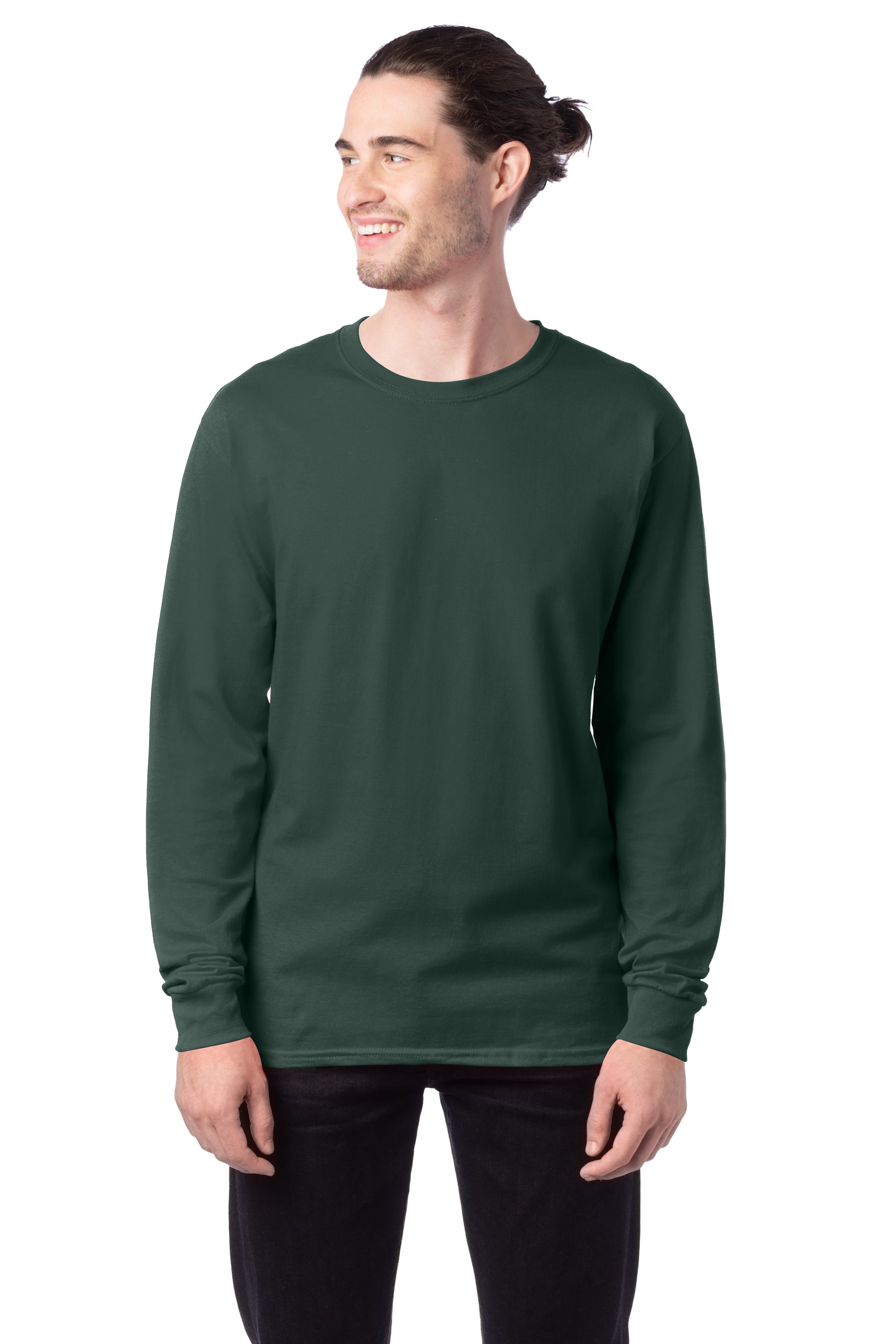 Essential-T Long Sleeve Tee - Athletic Dark Green