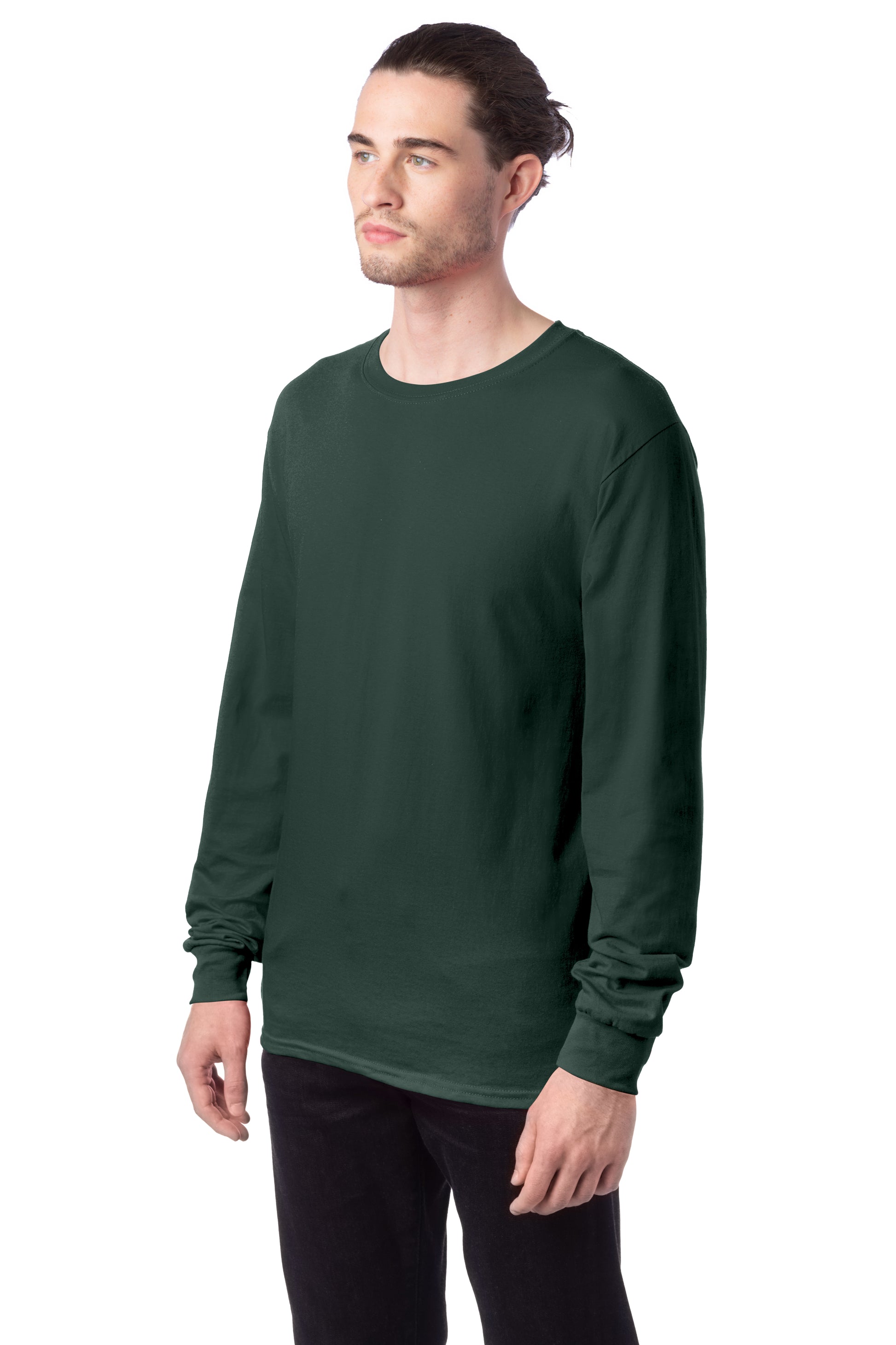 Essential-T Long Sleeve Tee - Athletic Dark Green