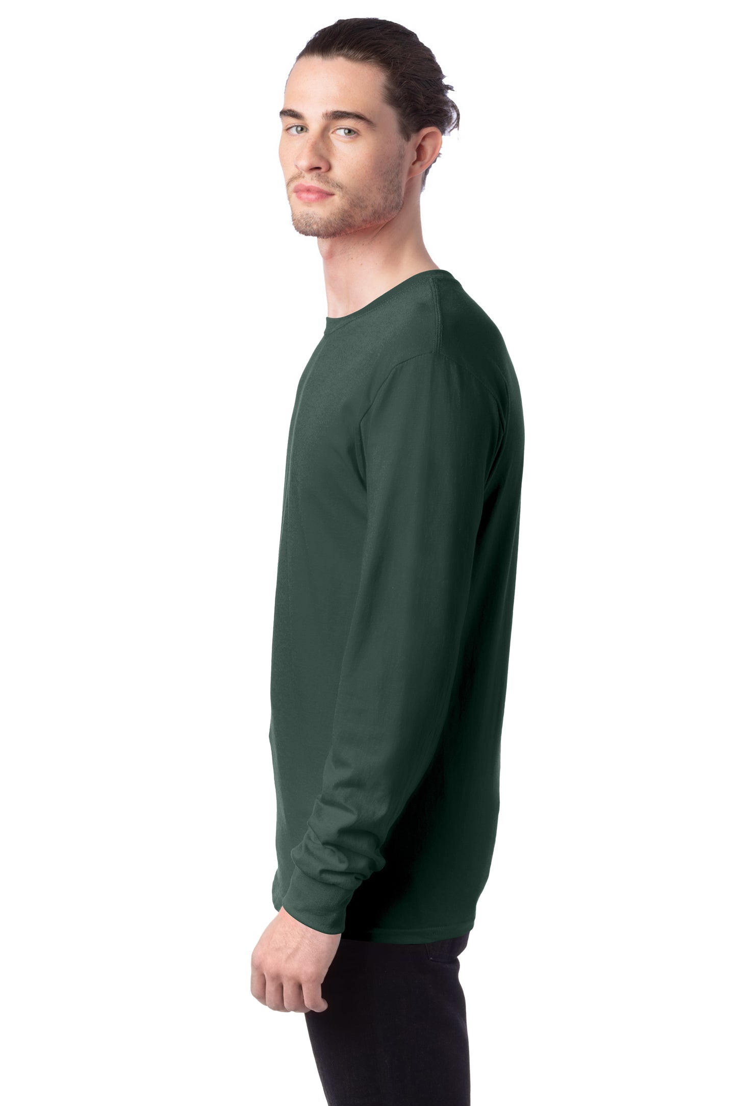Essential-T Long Sleeve Tee - Athletic Dark Green