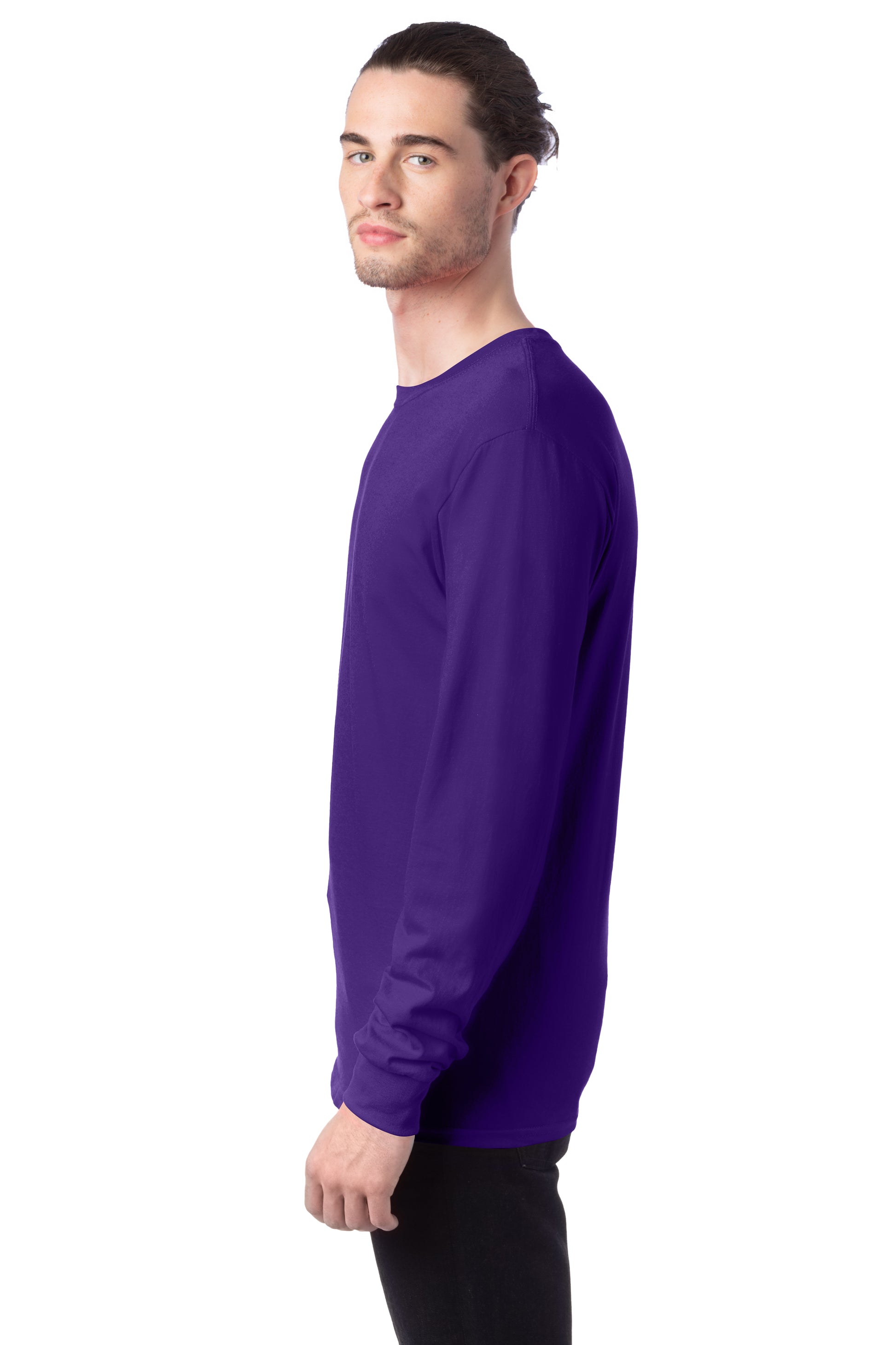 Essential-T Long Sleeve Tee - Athletic Purple