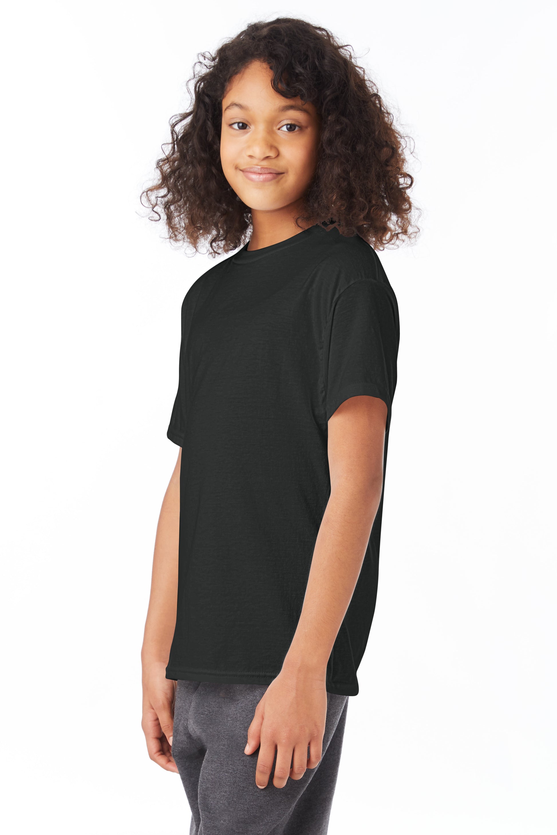 Youth 50/50 Ecosmart® Short Sleeve Tee - Black
