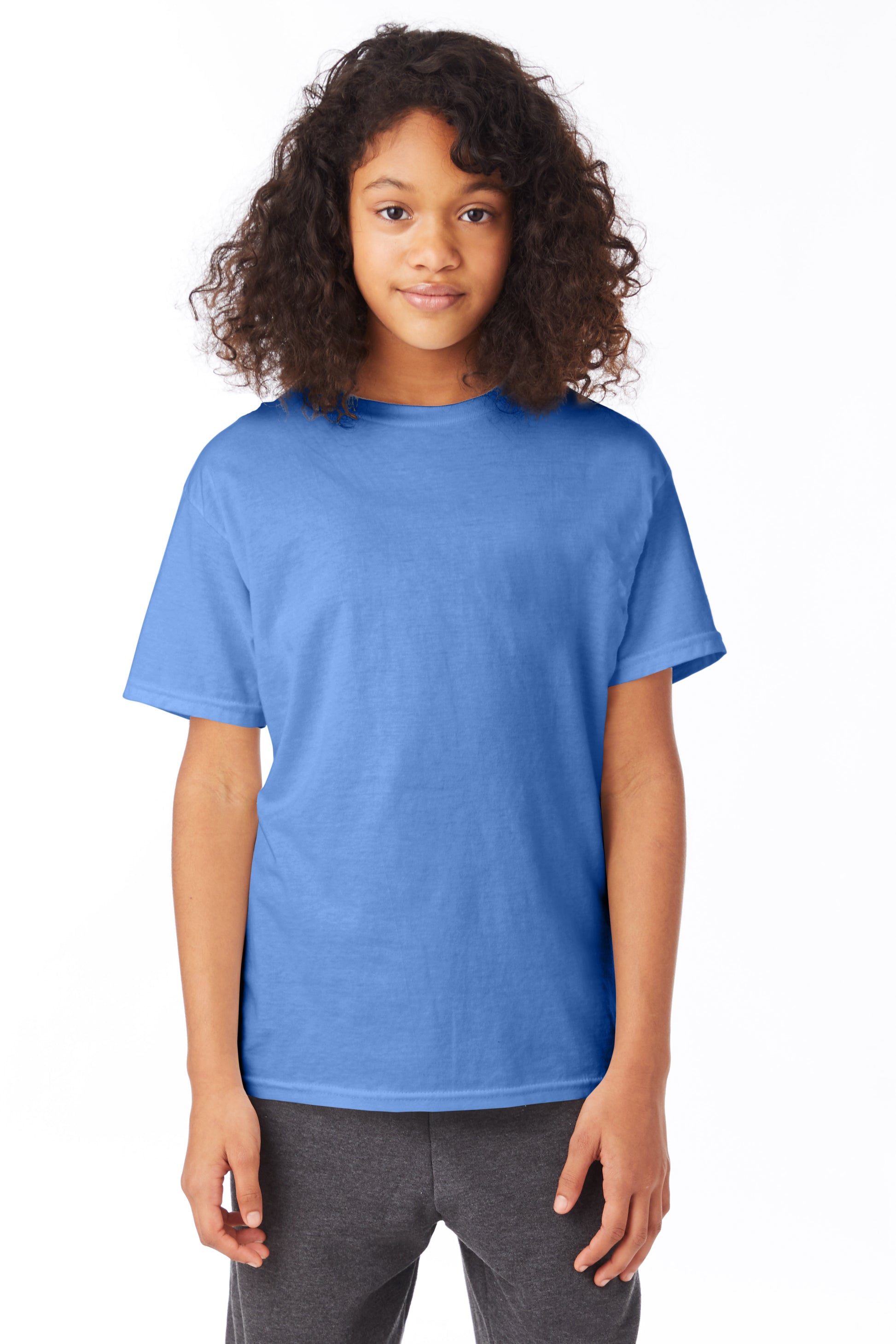 Youth 50/50 Ecosmart® Short Sleeve Tee - Carolina Blue