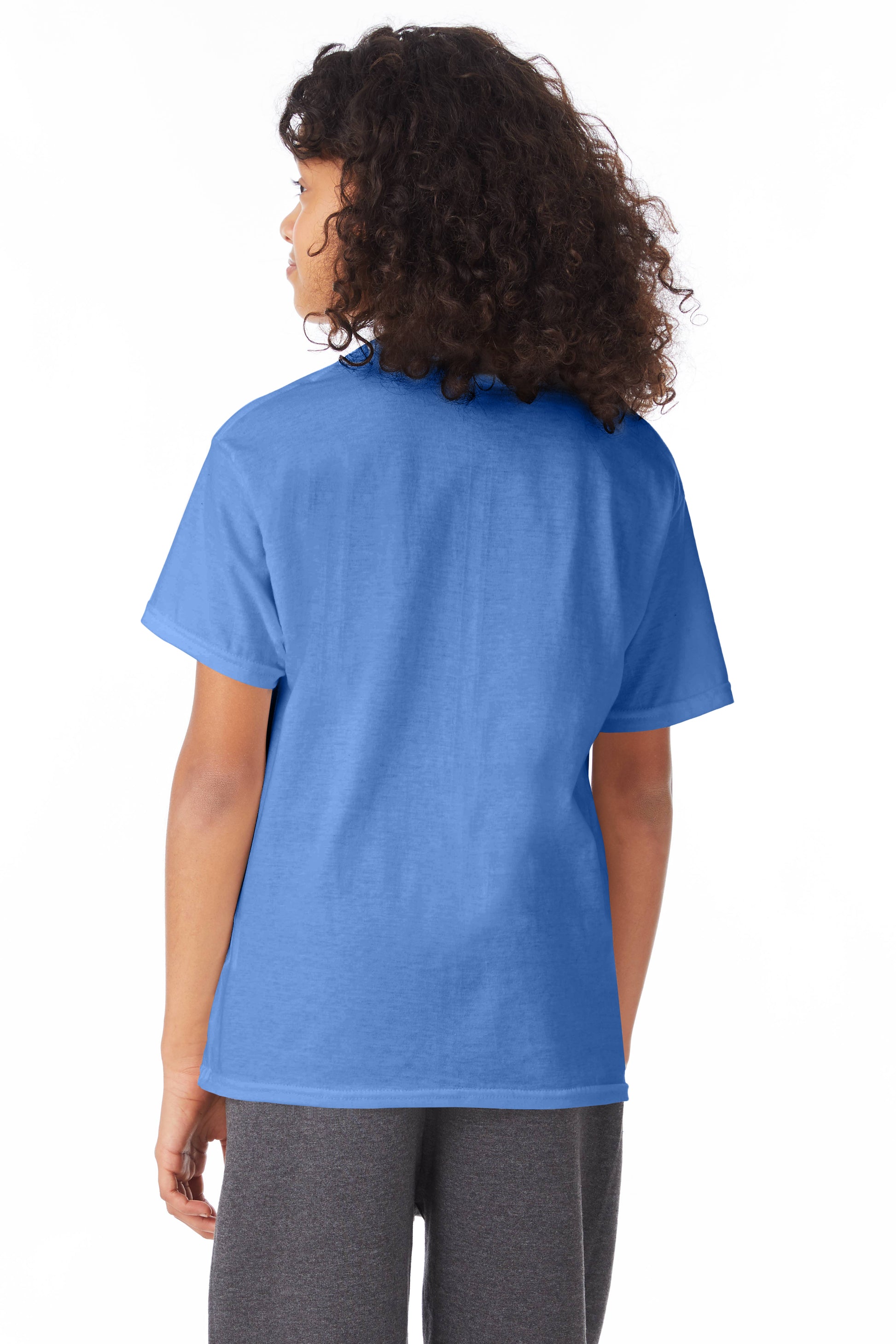 Youth 50/50 Ecosmart® Short Sleeve Tee - Carolina Blue