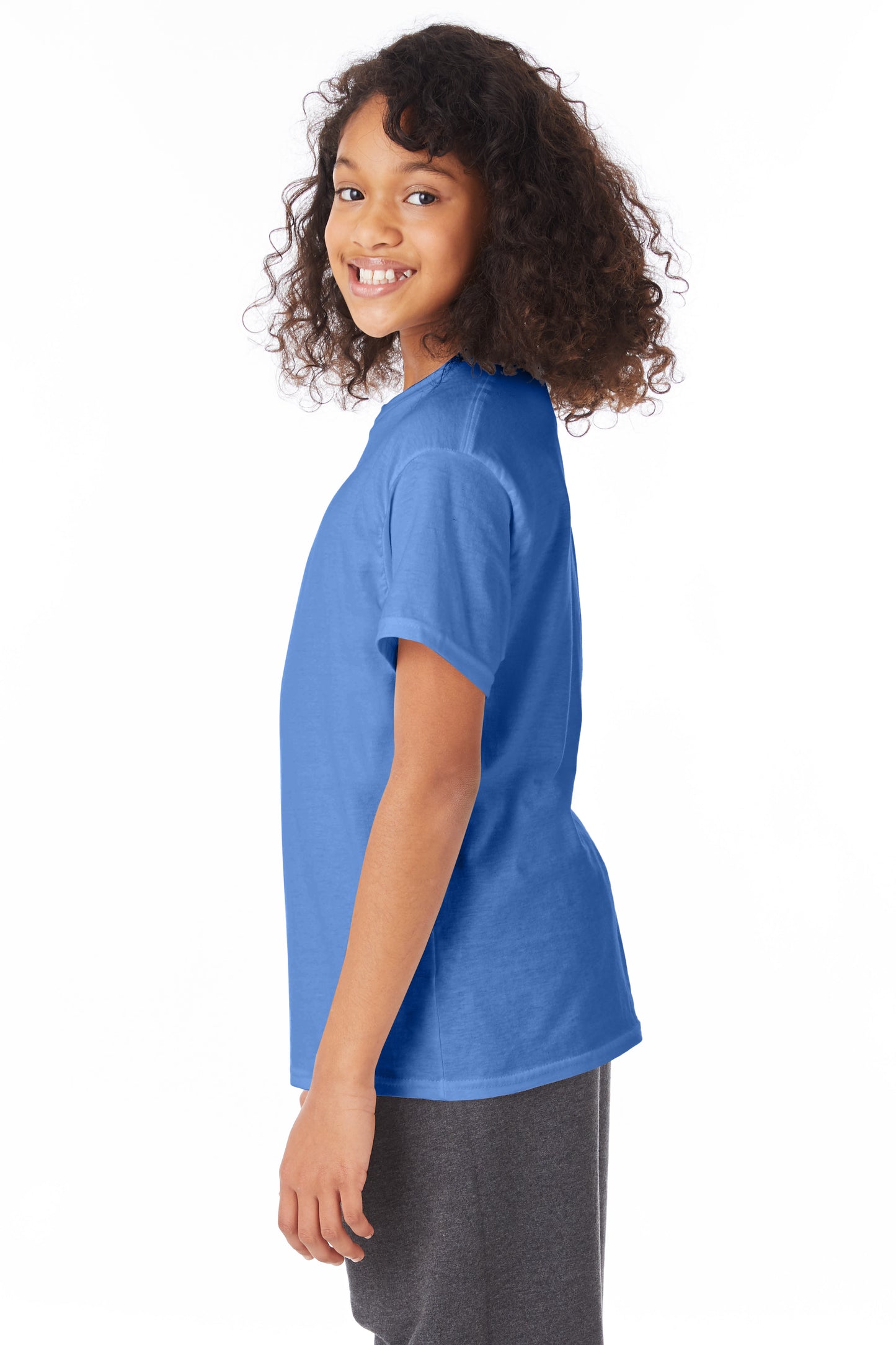 Youth 50/50 Ecosmart® Short Sleeve Tee - Carolina Blue