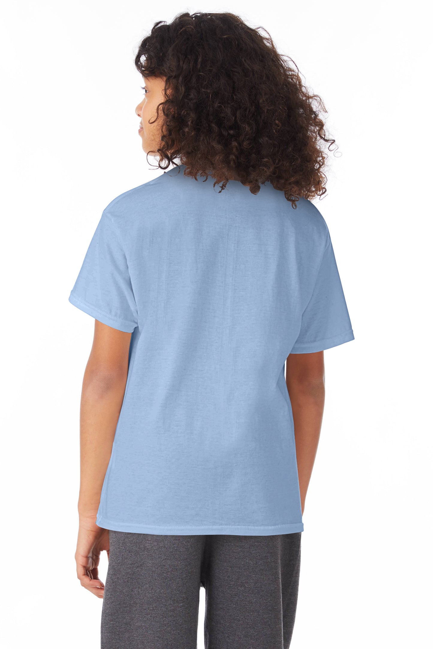 Youth 50/50 Ecosmart® Short Sleeve Tee - Light Blue