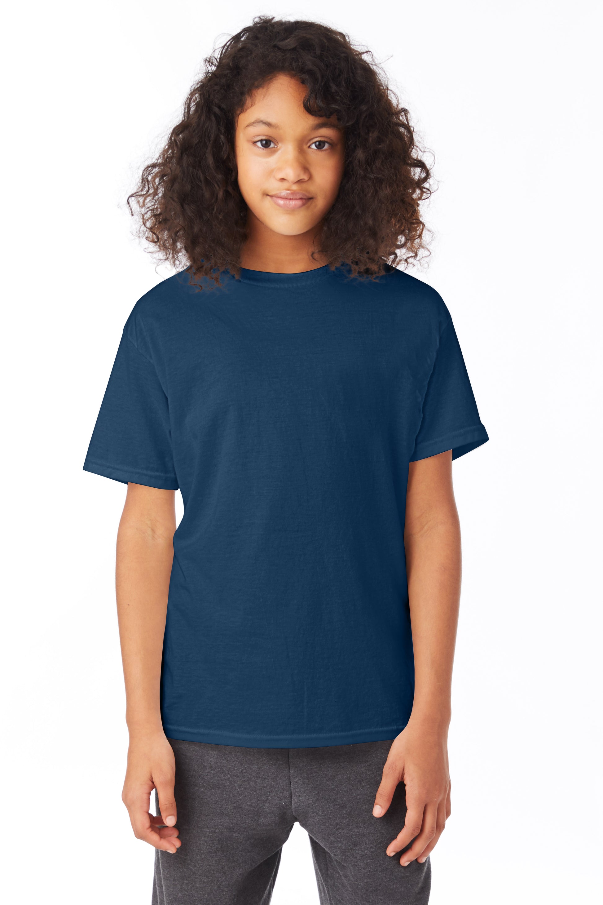 Youth 50/50 Ecosmart® Short Sleeve Tee - Navy