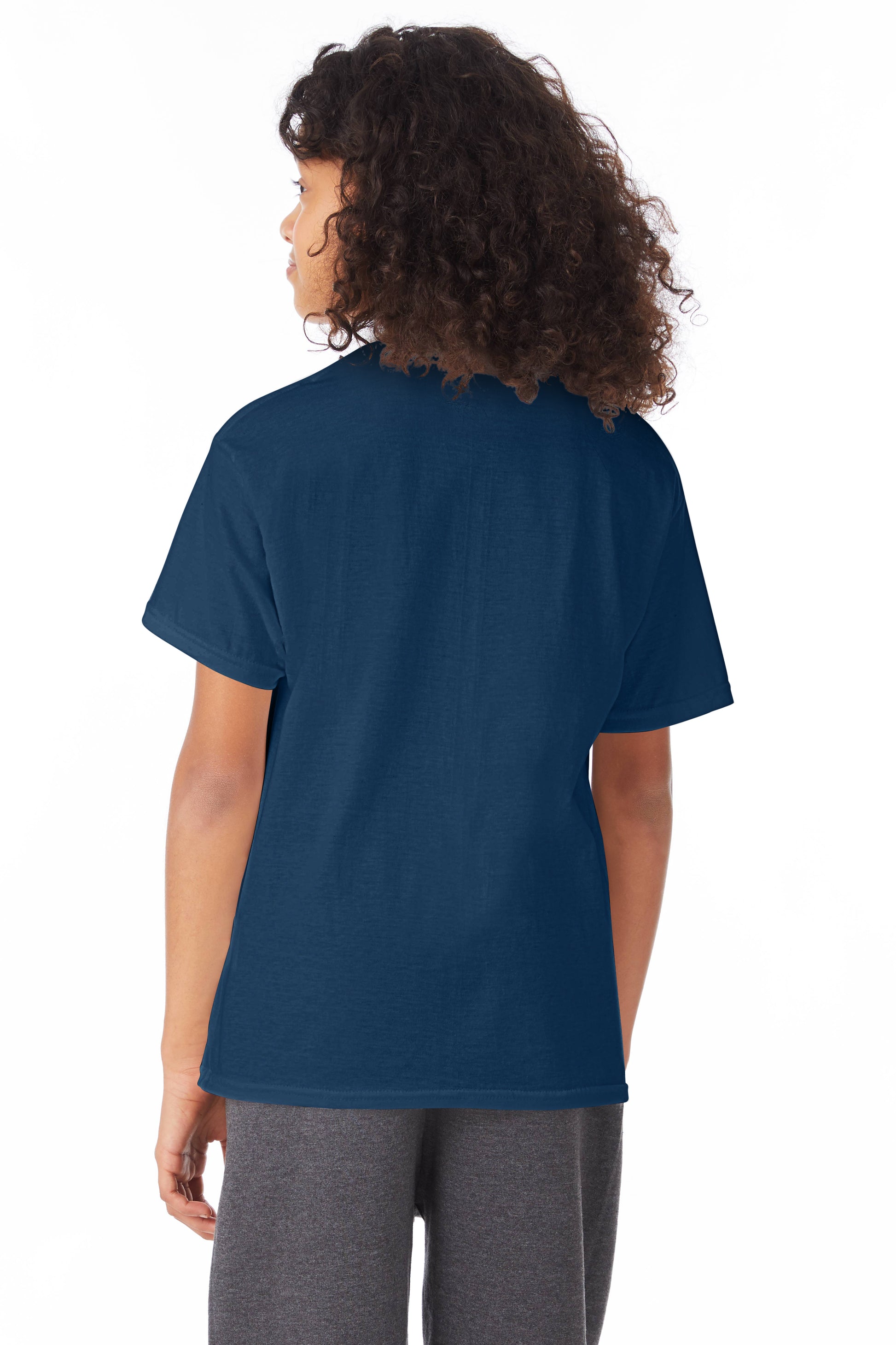 Youth 50/50 Ecosmart® Short Sleeve Tee - Navy