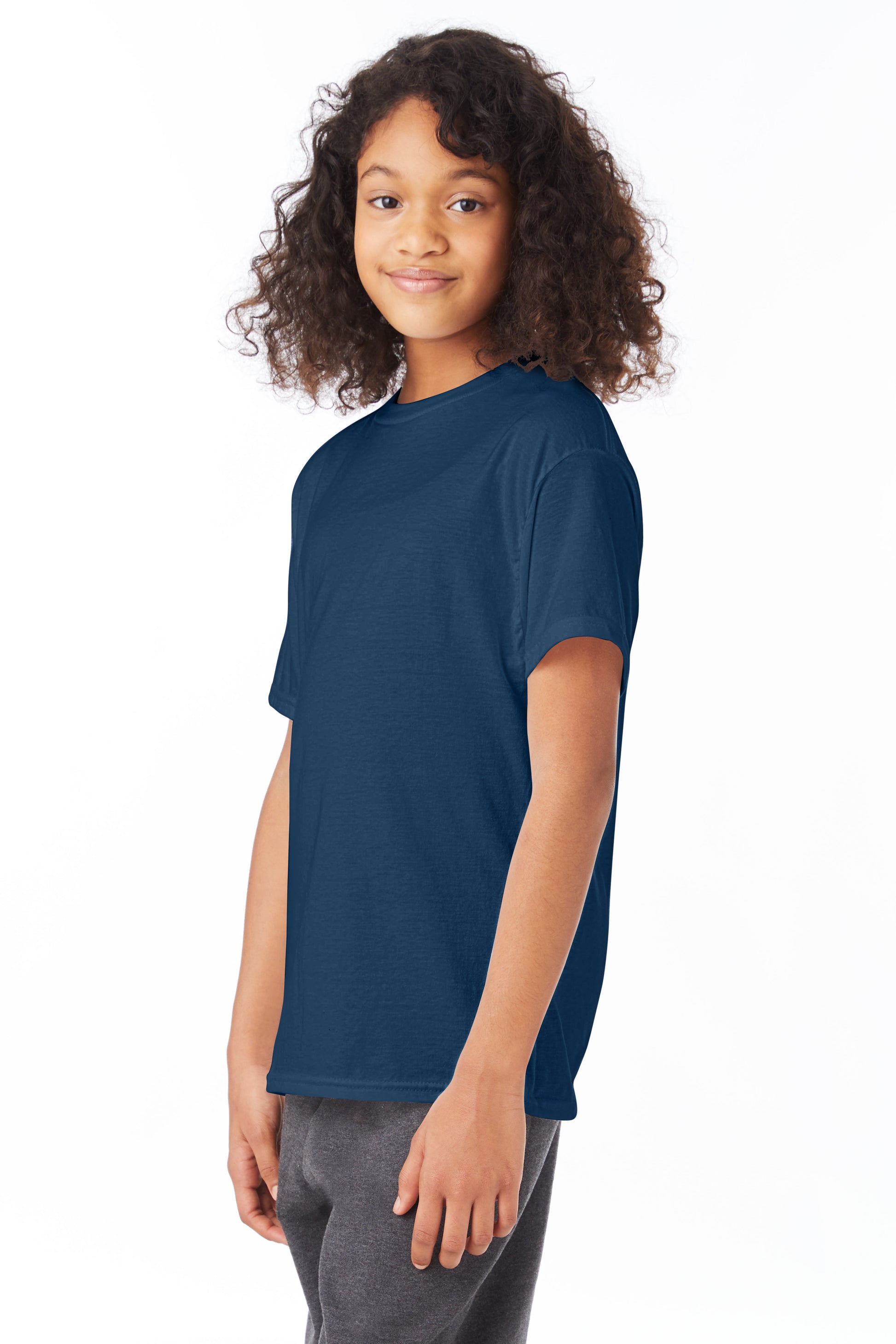 Youth 50/50 Ecosmart® Short Sleeve Tee - Navy