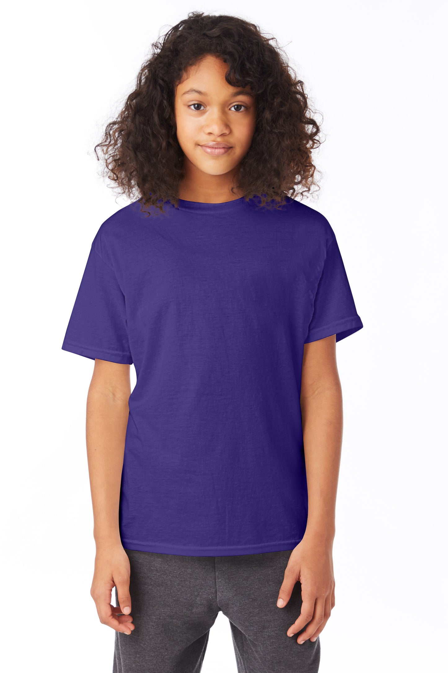 Youth 50/50 Ecosmart® Short Sleeve Tee - Purple