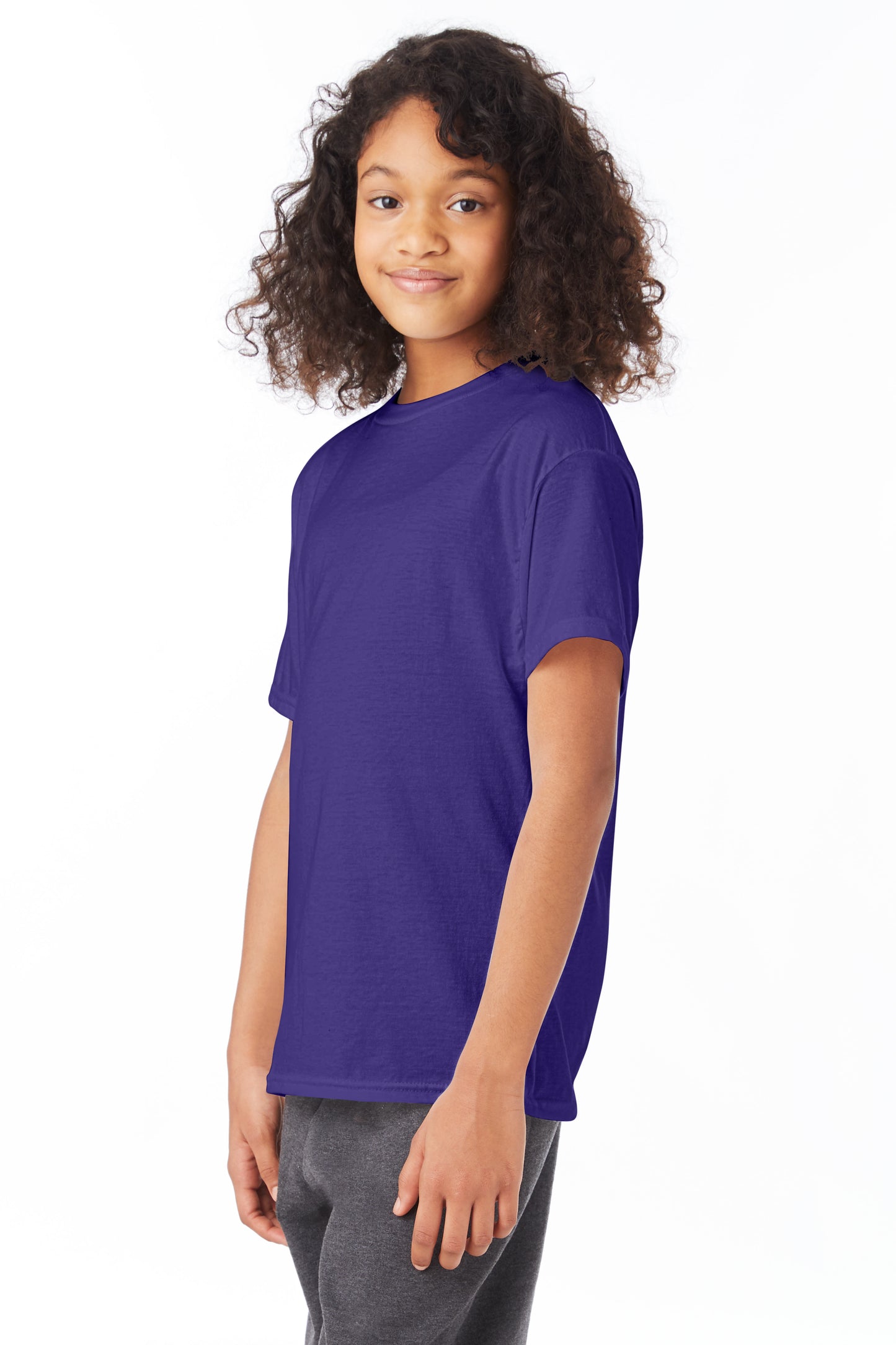 Youth 50/50 Ecosmart® Short Sleeve Tee - Purple