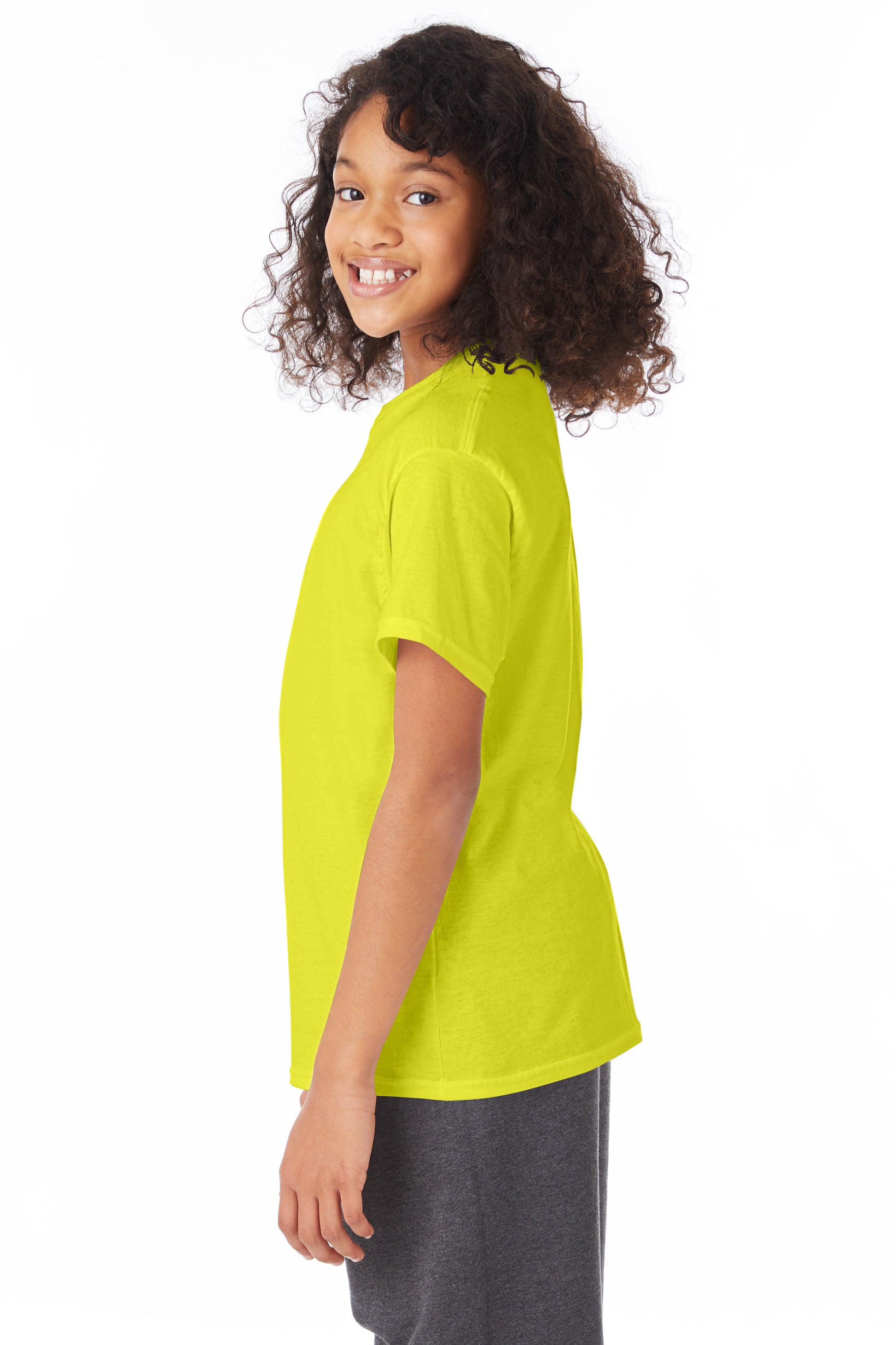 Youth 50/50 Ecosmart® Short Sleeve Tee - Safety Green