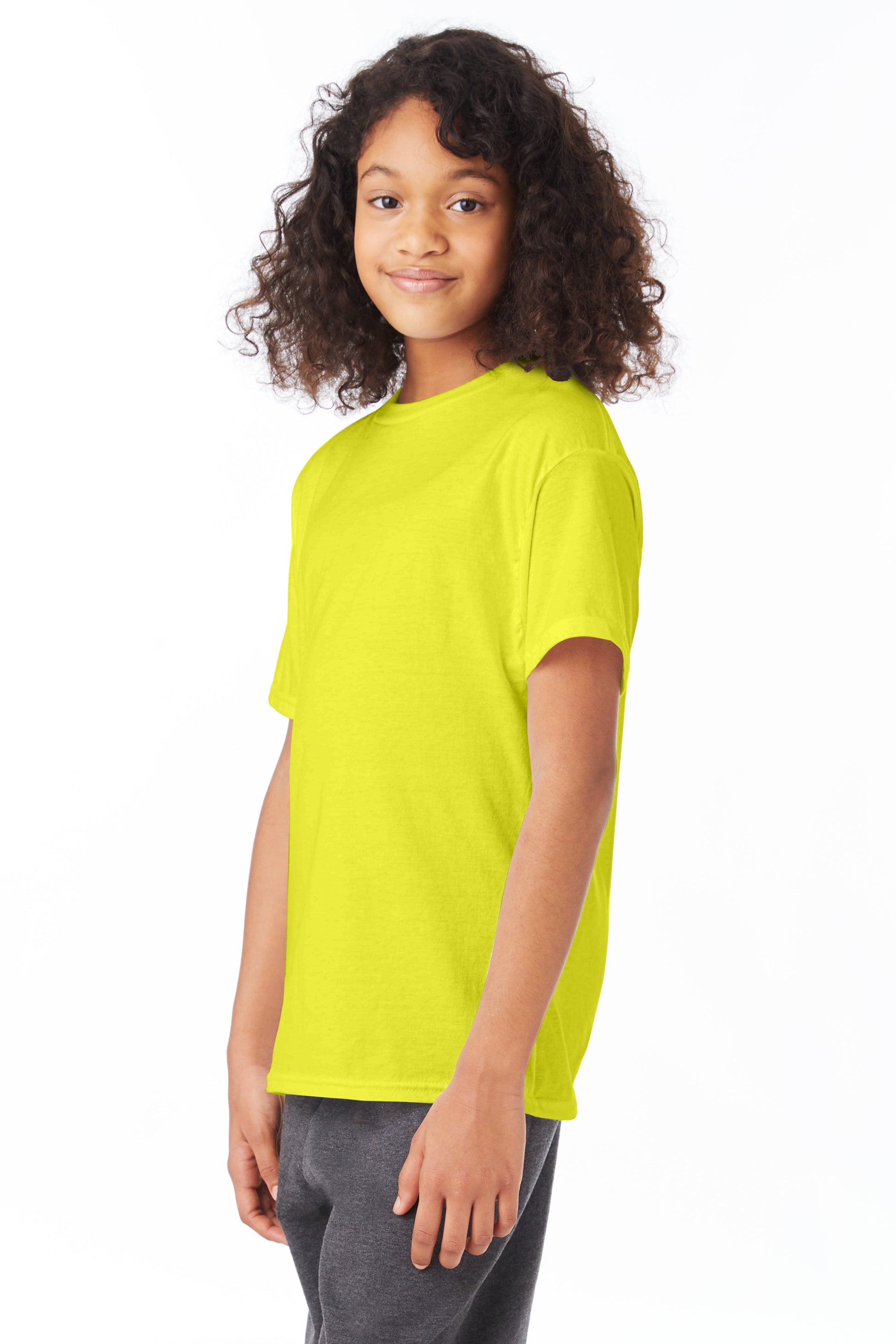 Youth 50/50 Ecosmart® Short Sleeve Tee - Safety Green