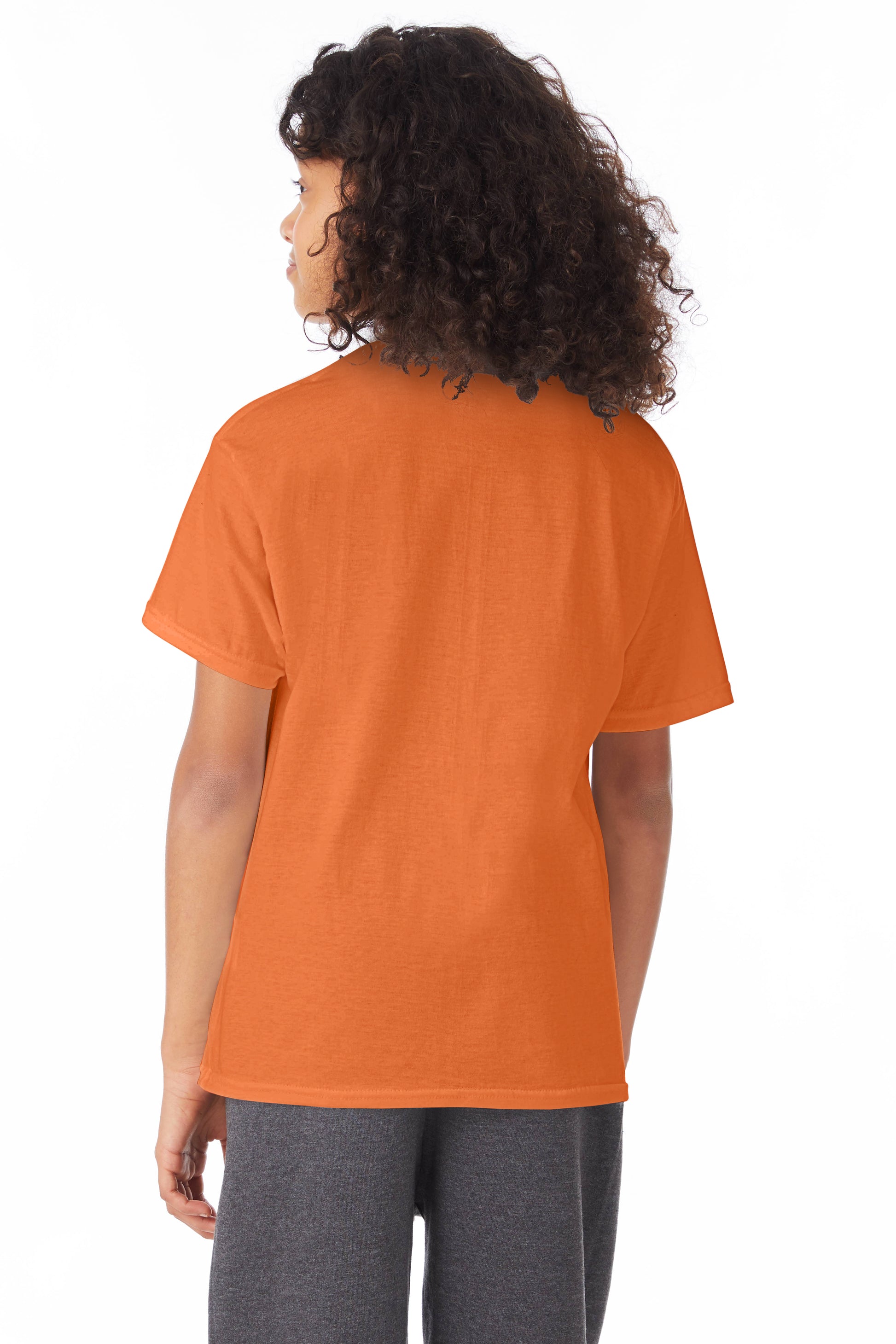 Youth 50/50 Ecosmart® Short Sleeve Tee - Safety Orange