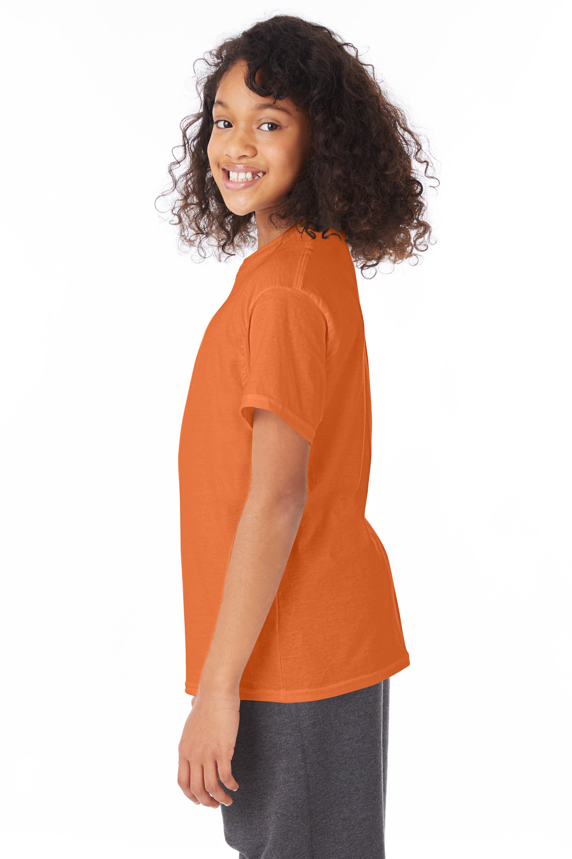 Youth 50/50 Ecosmart® Short Sleeve Tee - Safety Orange